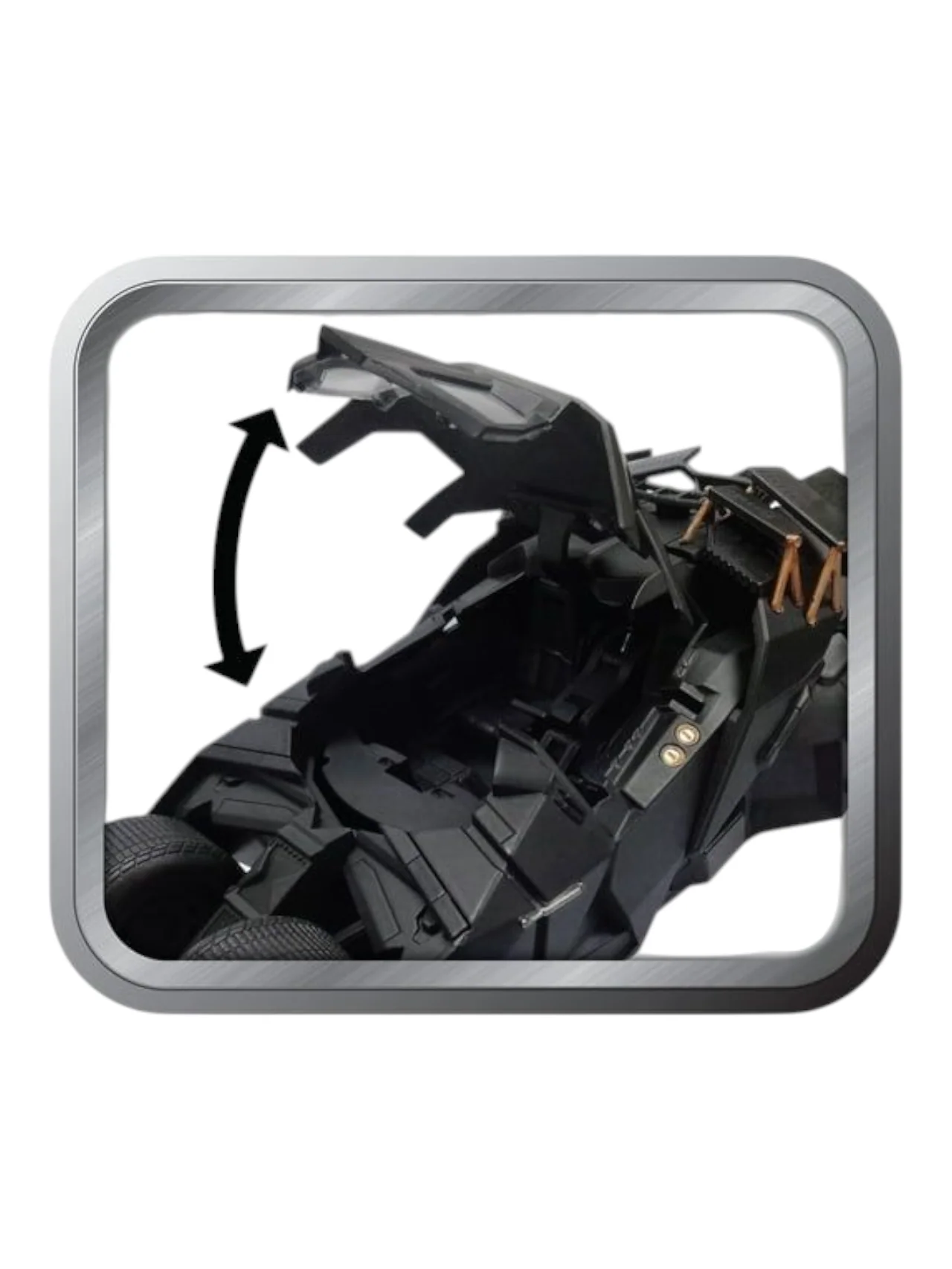 QY Toys The Dark Knight Trilogy Tumbler Batman Batmobile Alloy Model - Image 9