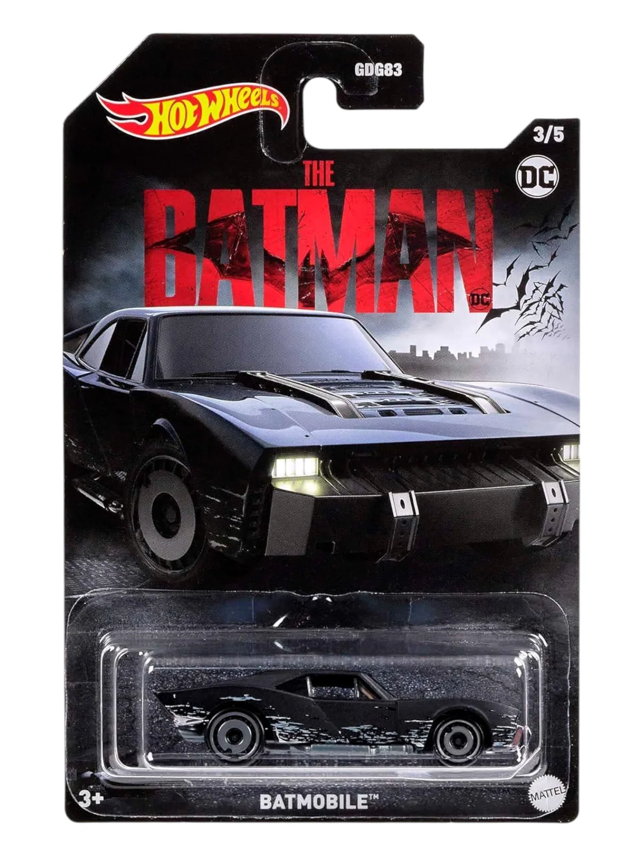 HotWheels Batman Imported Mainline Card Art Set of 5 1:64 Scale - Image 4