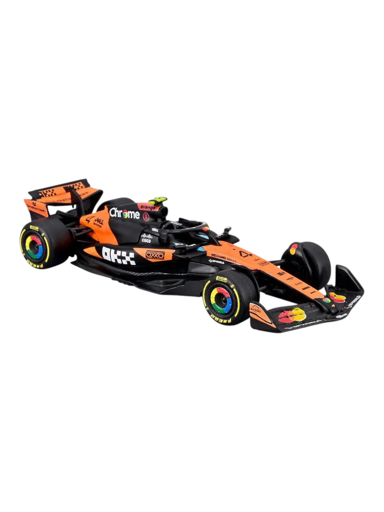 Bburago Formula 1 (F1) 2025 Mclaren MCL39 Lando Norris No-4 1:64 Scale - Image 4