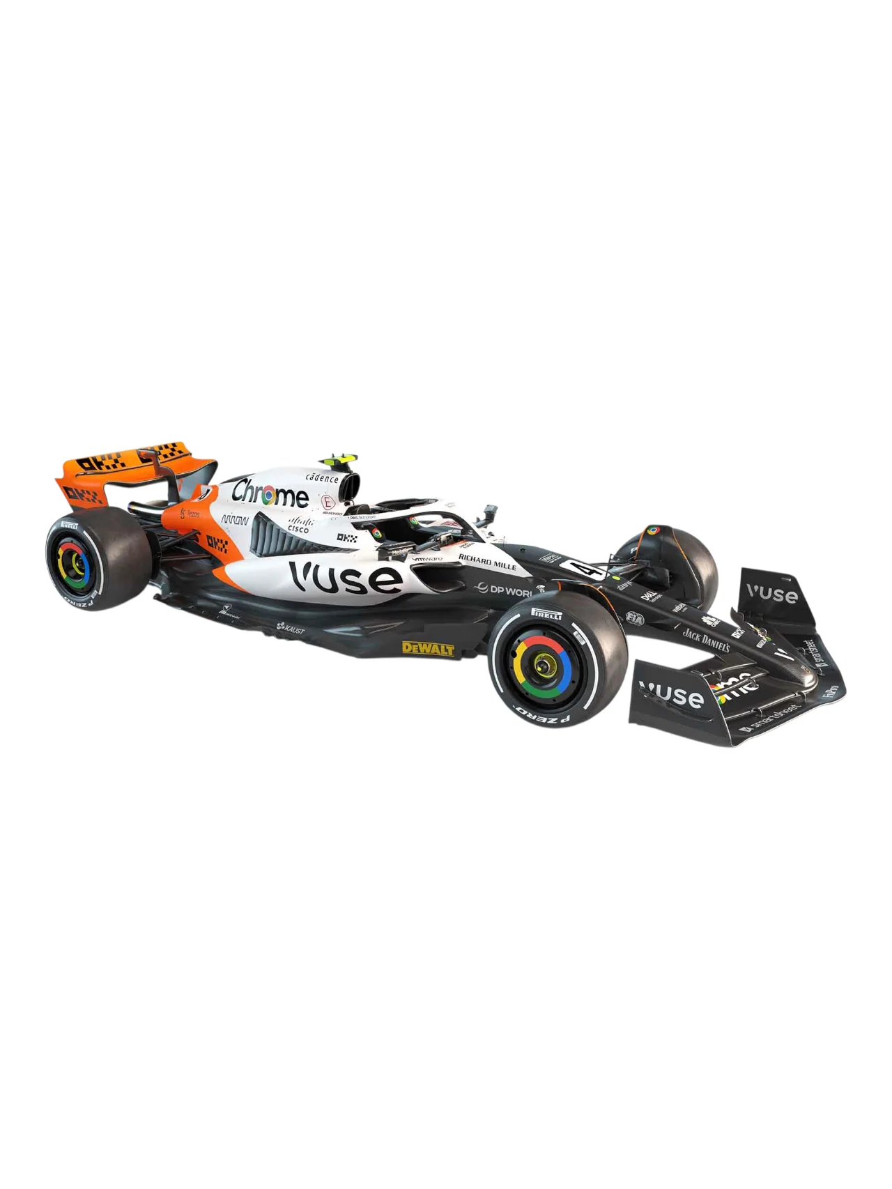 Bburago 1/43 Scale Formula 1 McLaren F1 MCL60 Monaco Grand Prix Collection - #4 Lando Norris - Image 3