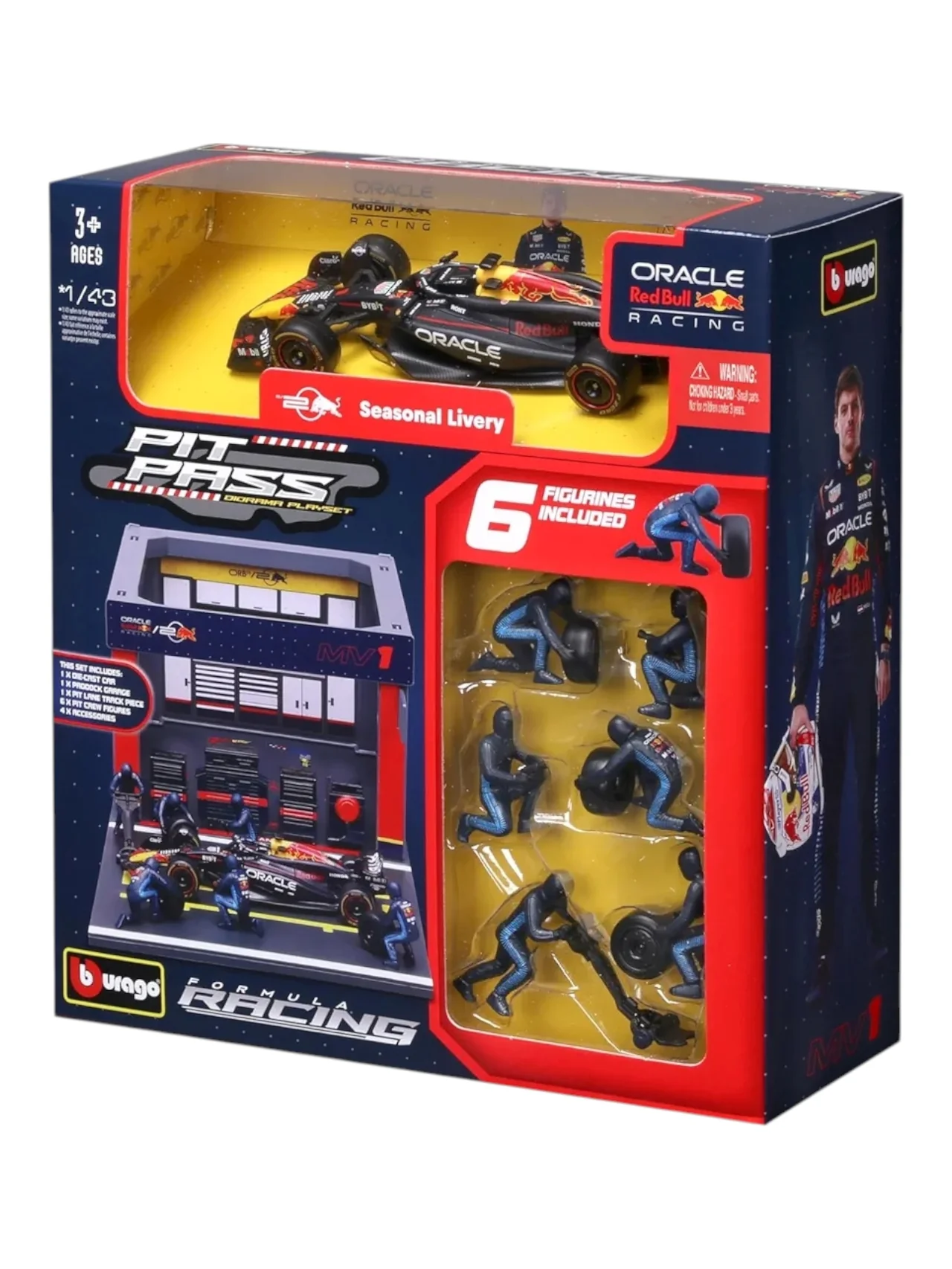 Bburago 2024 formula 1 (f1) pit pass max Verstappen no 1 1:43 scale - Image 5