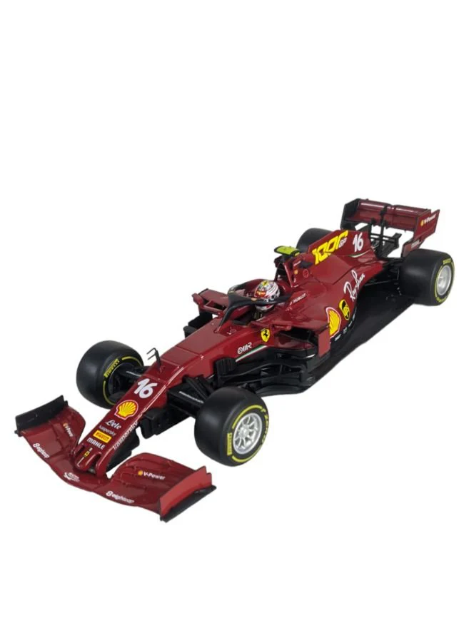 Bburago Ferrari racing tuscan GP Ferrari's SF1000 C. Leclerc (Box damaged car mint condition) - Image 3