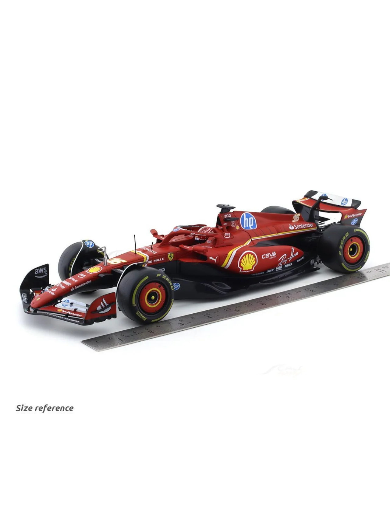 Bburago Formula 1 (F1) Ferrari SF-24 No 16 Charles Leclerc 1:18 Scale Diecast - Image 12