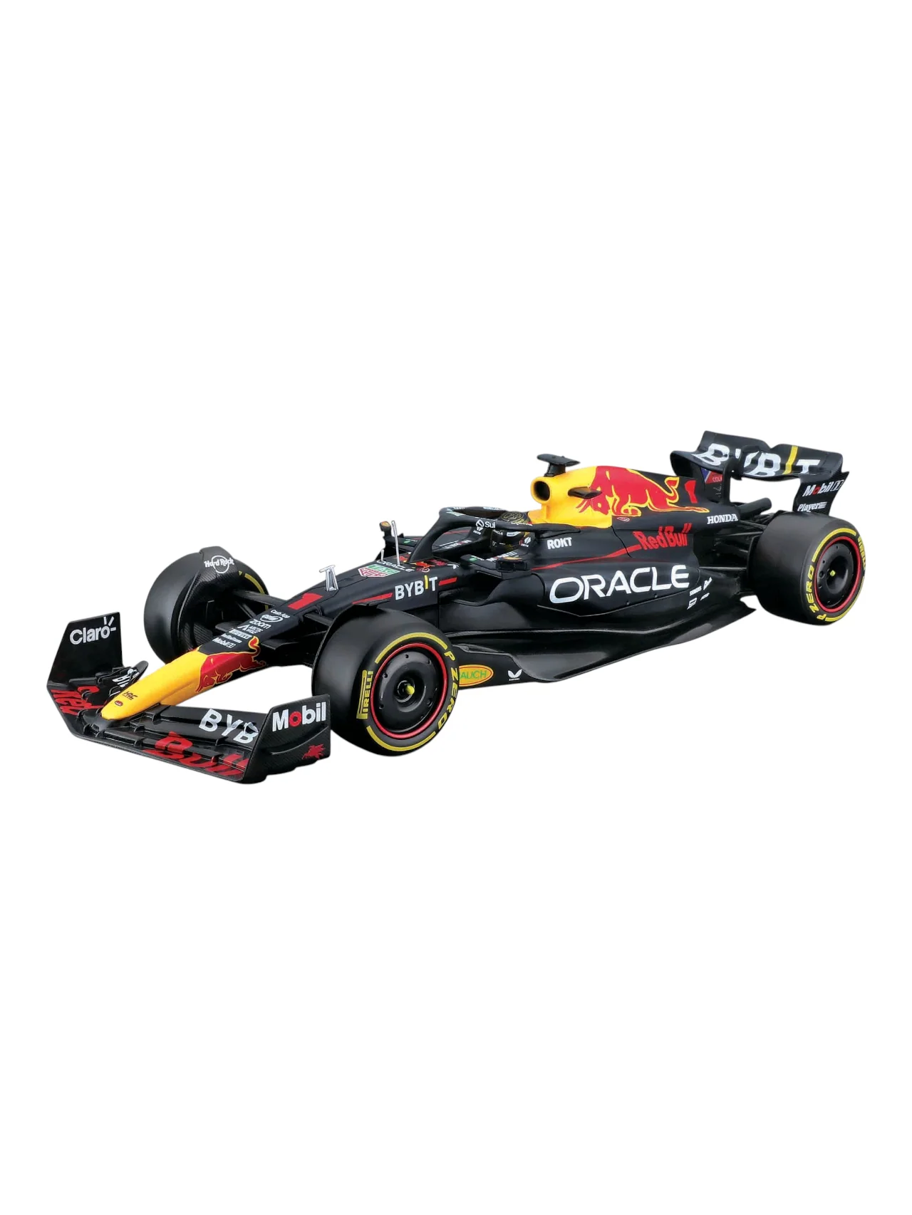 Bburago Formula 1 (F1) Oracle Redbull Racing RB19 abu Dhabi Grand Prix 2023 Max Verstappen 1:24 Scale (With Acrylic Case) - Image 2