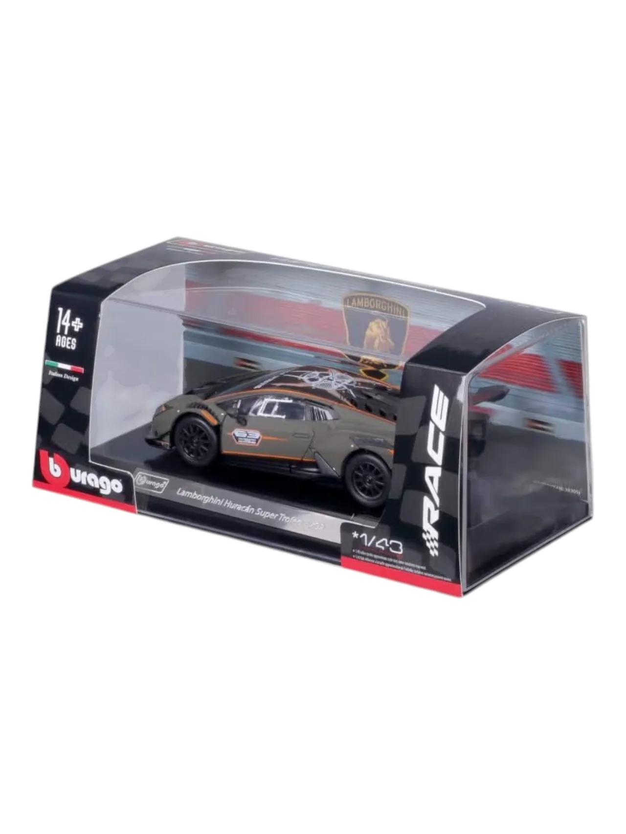 Bburago Lamborghini Huracan super trofeo evo2 (official license product) 1:43 die-cast scale model car - Image 3