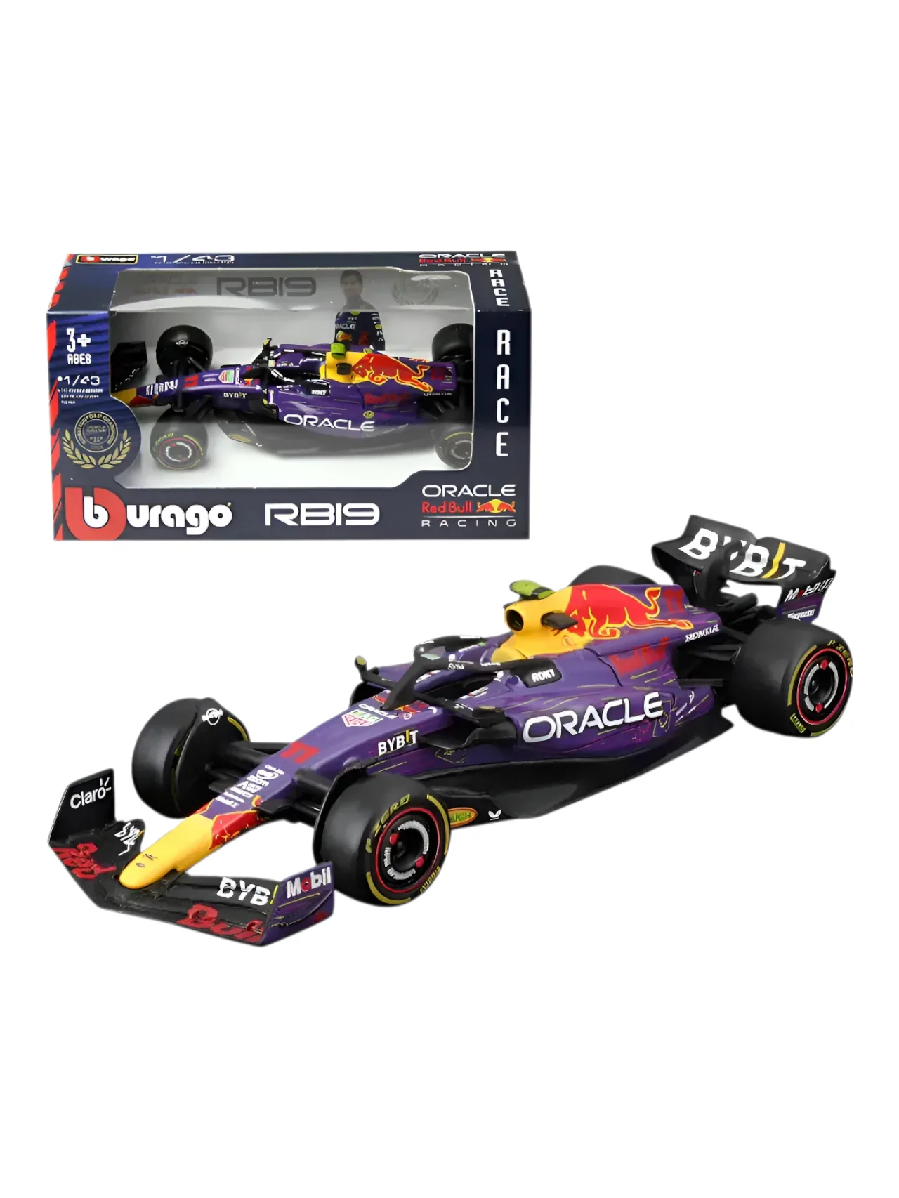 Bburago 1/43 - Red Bull Racing RB19 F1 GP 2023 Collection | #1 Max Verstappen & #11 Checo Perez (#11 Sergio Perez) bburago-18-38082
