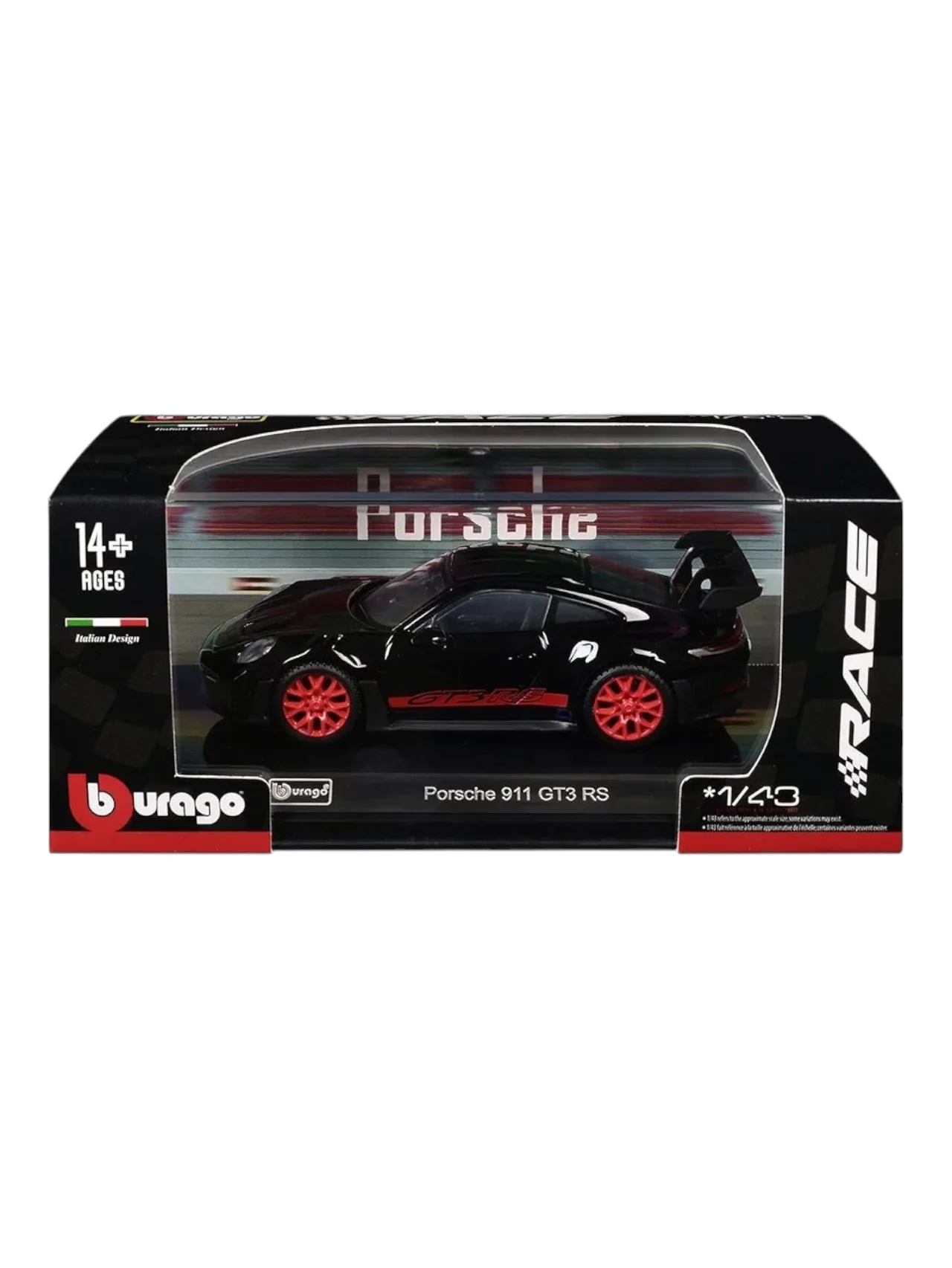 Bburago porsche 911 gt3 rs (official license product) 1:43 die-cast scale model car - Image 3