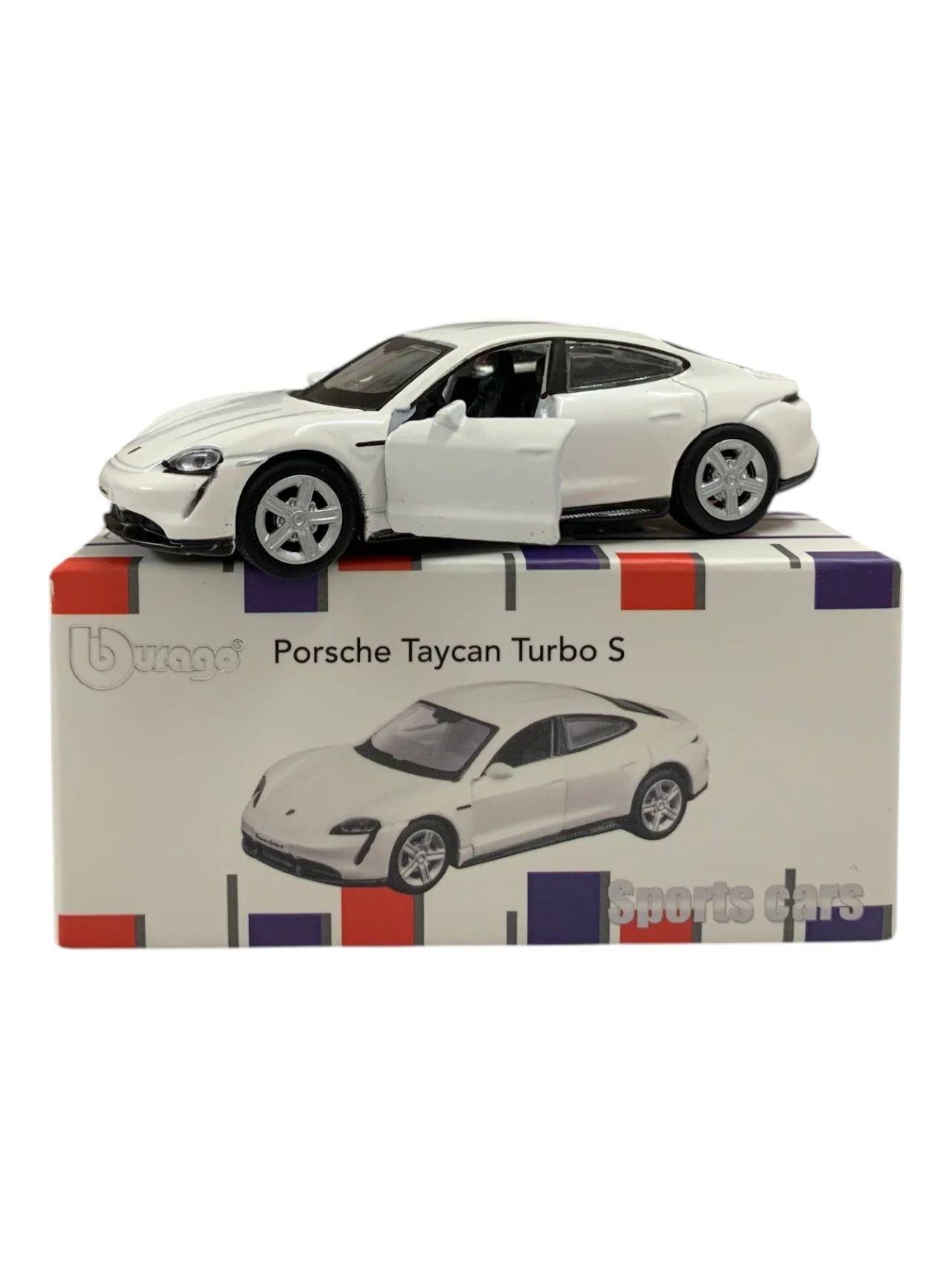 Bburago Sports Cars Edition Porsche Taycan Turbo S 1:64 Scale - Image 7