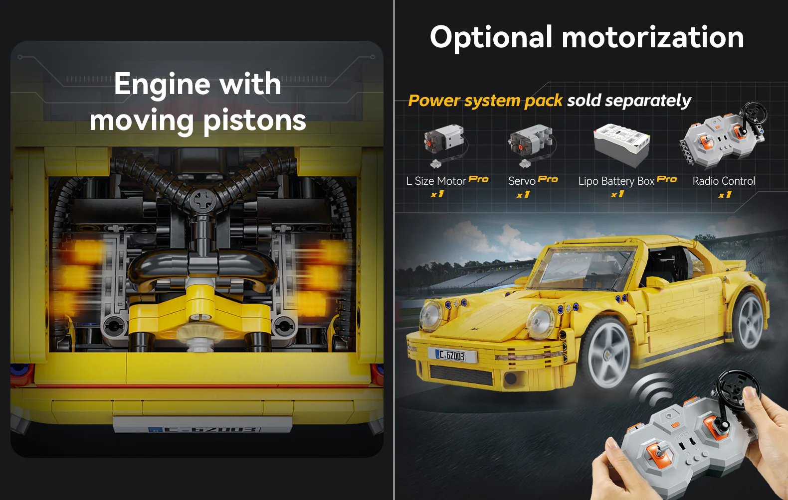 CaDa RUF CTR 2017 Yellowbird Dual Mode Control 1:12 - Image 5