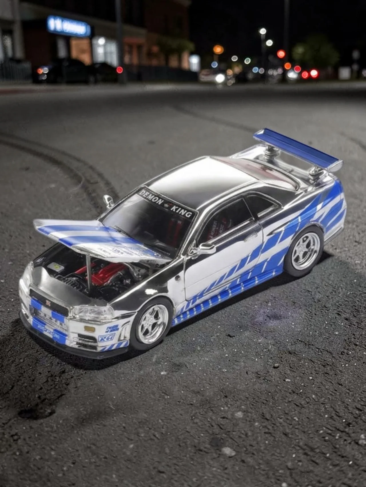 DEMON KING DKA-054 SKYLINE GTR-R34-Legendary JDM Diecast Model (1:64Scale) Chase Piece - Image 5