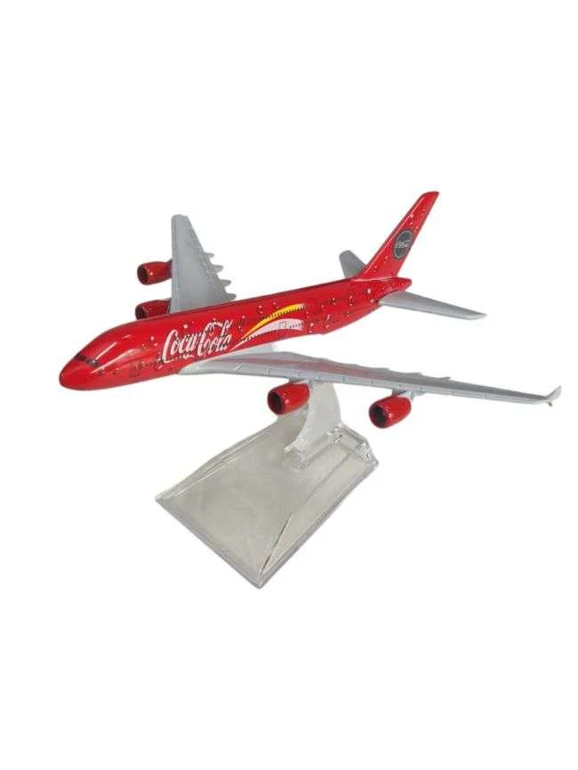 Diecast Airplane coca cola Aircraft model (Scale 1:400) - Image 2