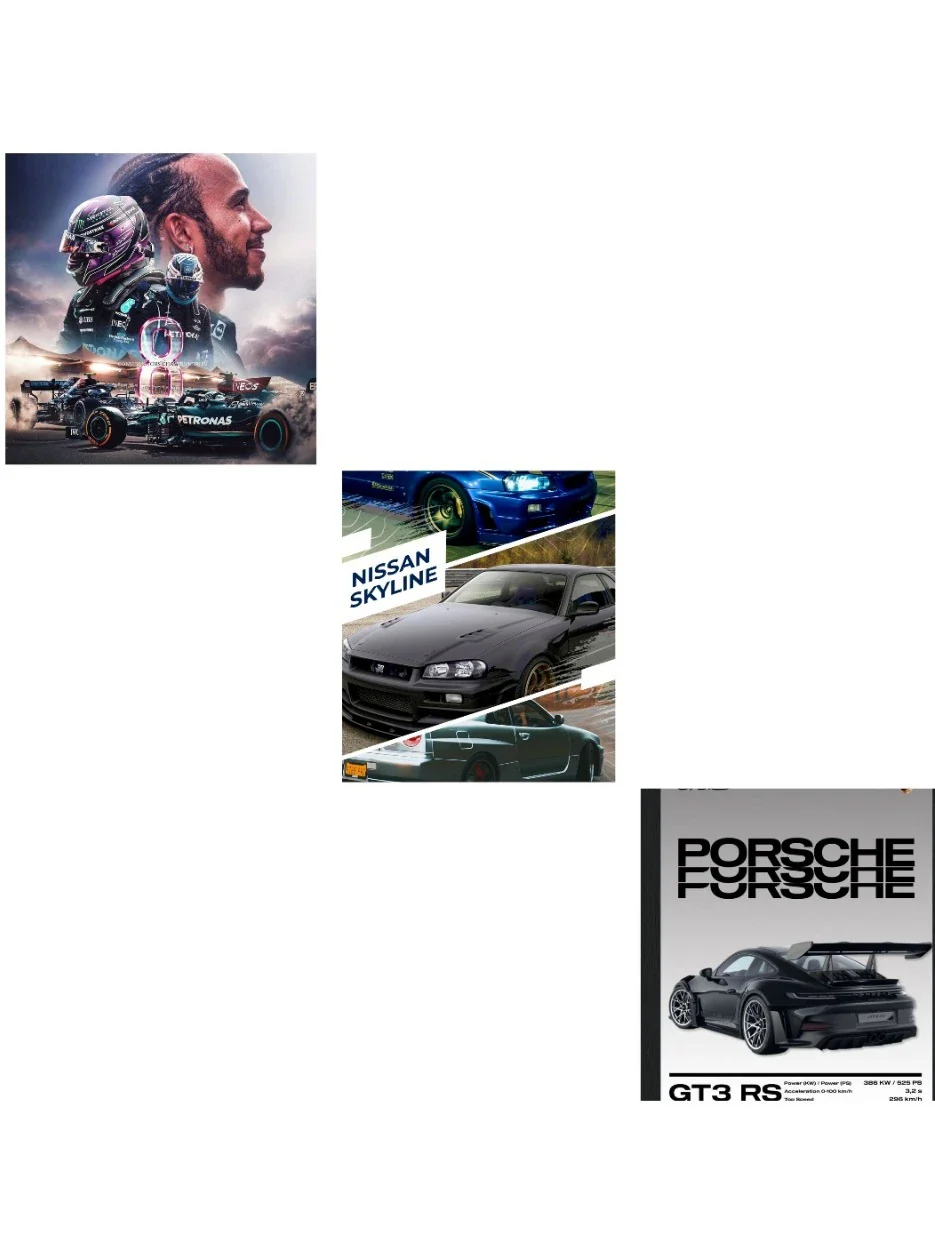 EXCLUSIVE Car Poster BUY 1 GET 1 Free (random assortment) Size A4 - Image 5