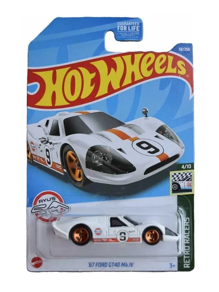 Hotwheels 67 Ford GT40 MK.IV imported mainline 1:64 Scale