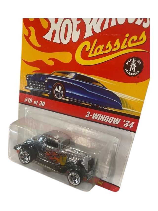 Hotwheels Classic 3-Window '34 imported mainline 1:64 scale - Image 2