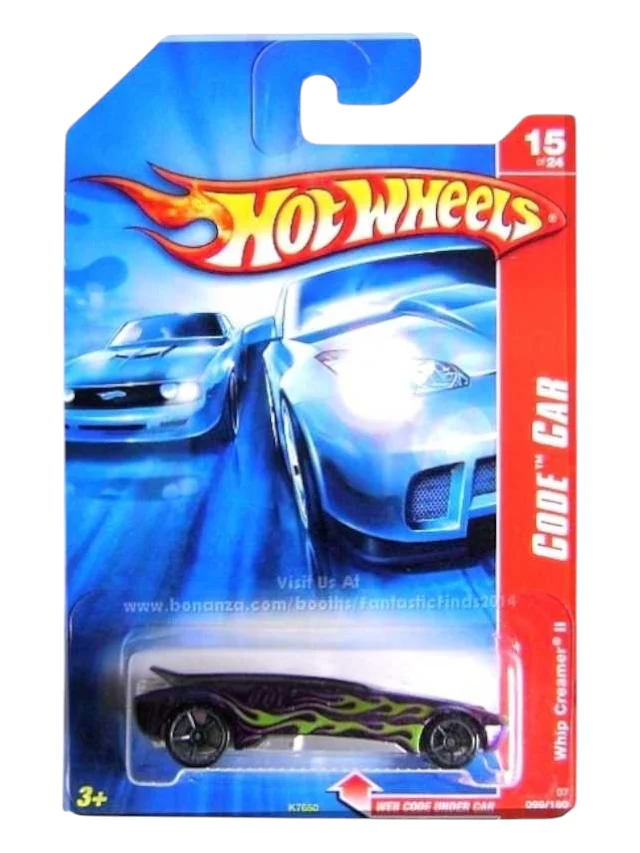 Exclusive Hotwheels code car whip Creer ll imported mainline