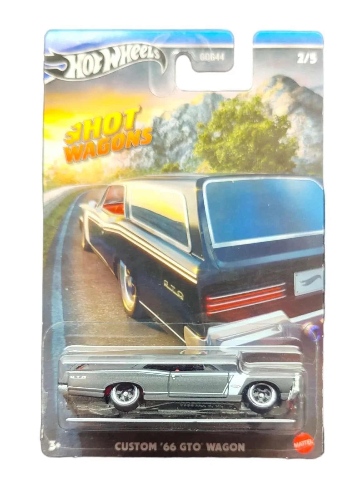 Hotwheels Hot Wagons Custom 66 GTO wagon imported mainline card art 1:64 Scale