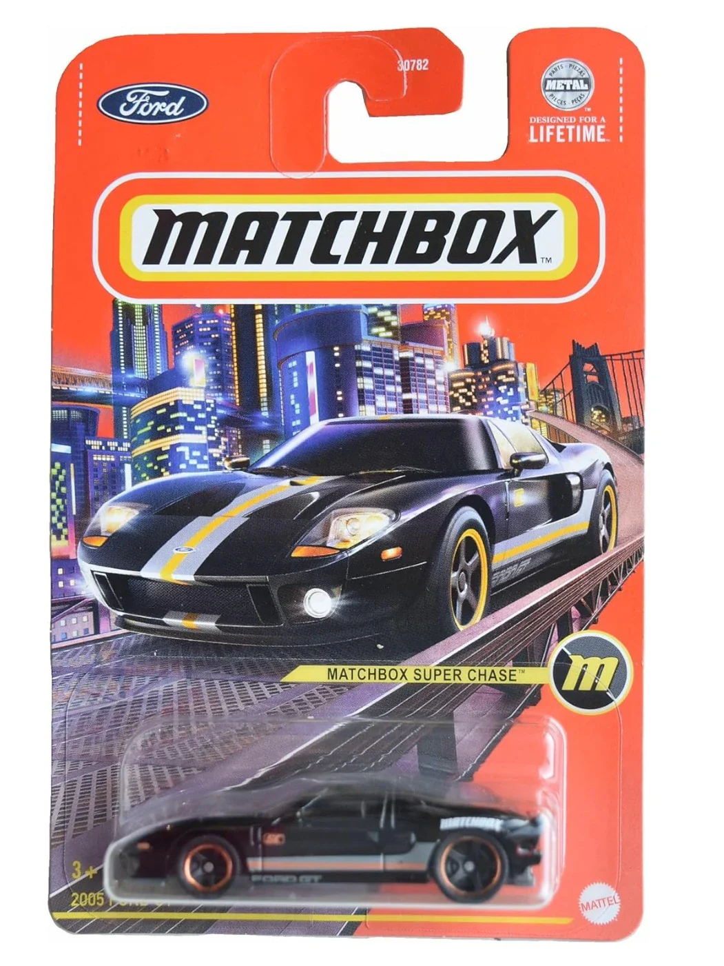 Matchbox Super Chase Piece 2005 Ford GT imported mainline (with Protector) 1:64 Scale