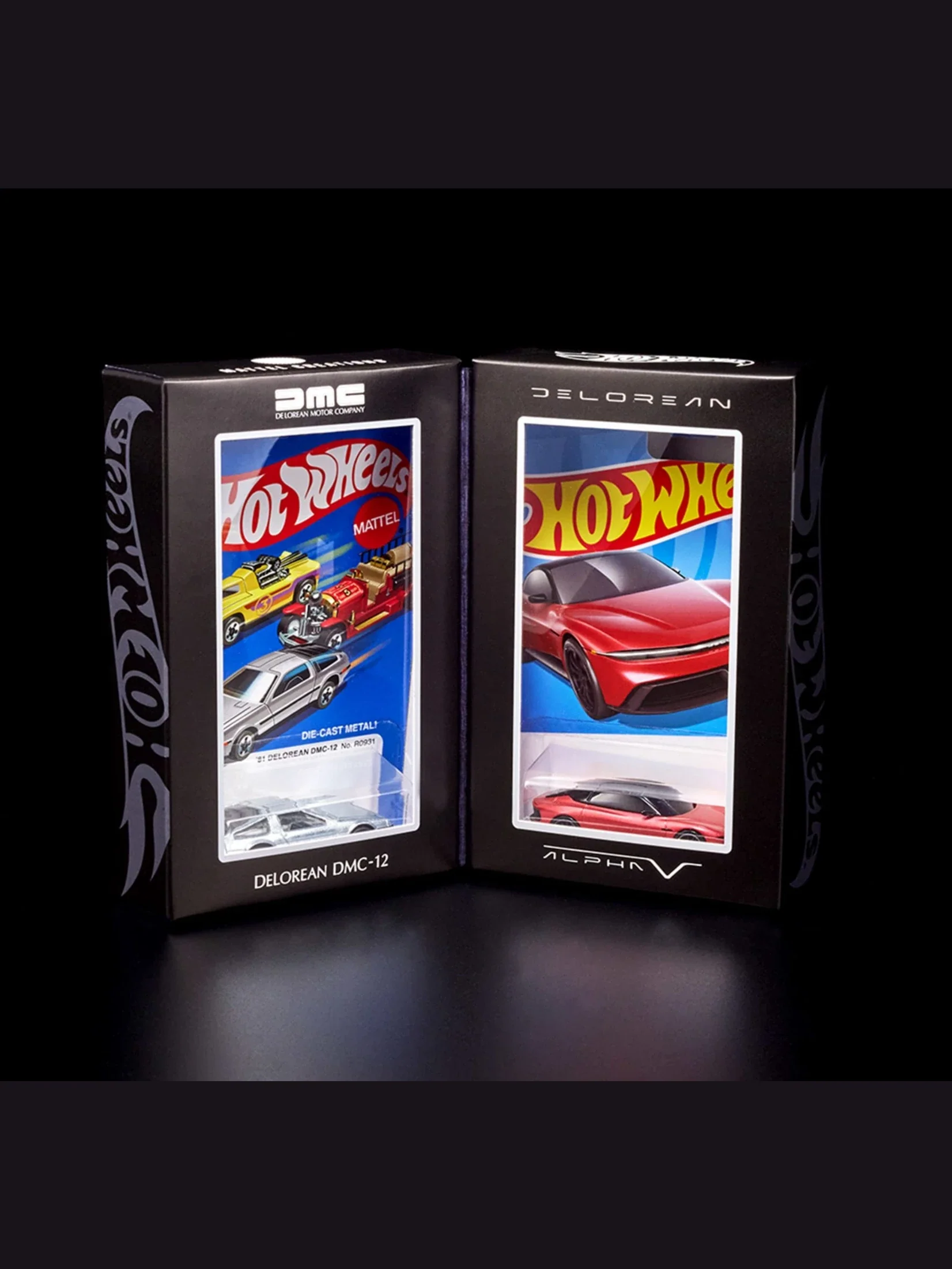 EXCLUSIVE RLC HotWheels x DeLorean | DMC-12 & Alpha5 Collector Set - Image 2