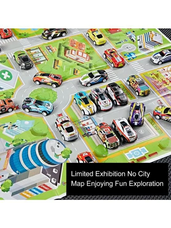 EXCLUSIVE Yisbro 30 pullback Model car With box and parking signs - Image 3