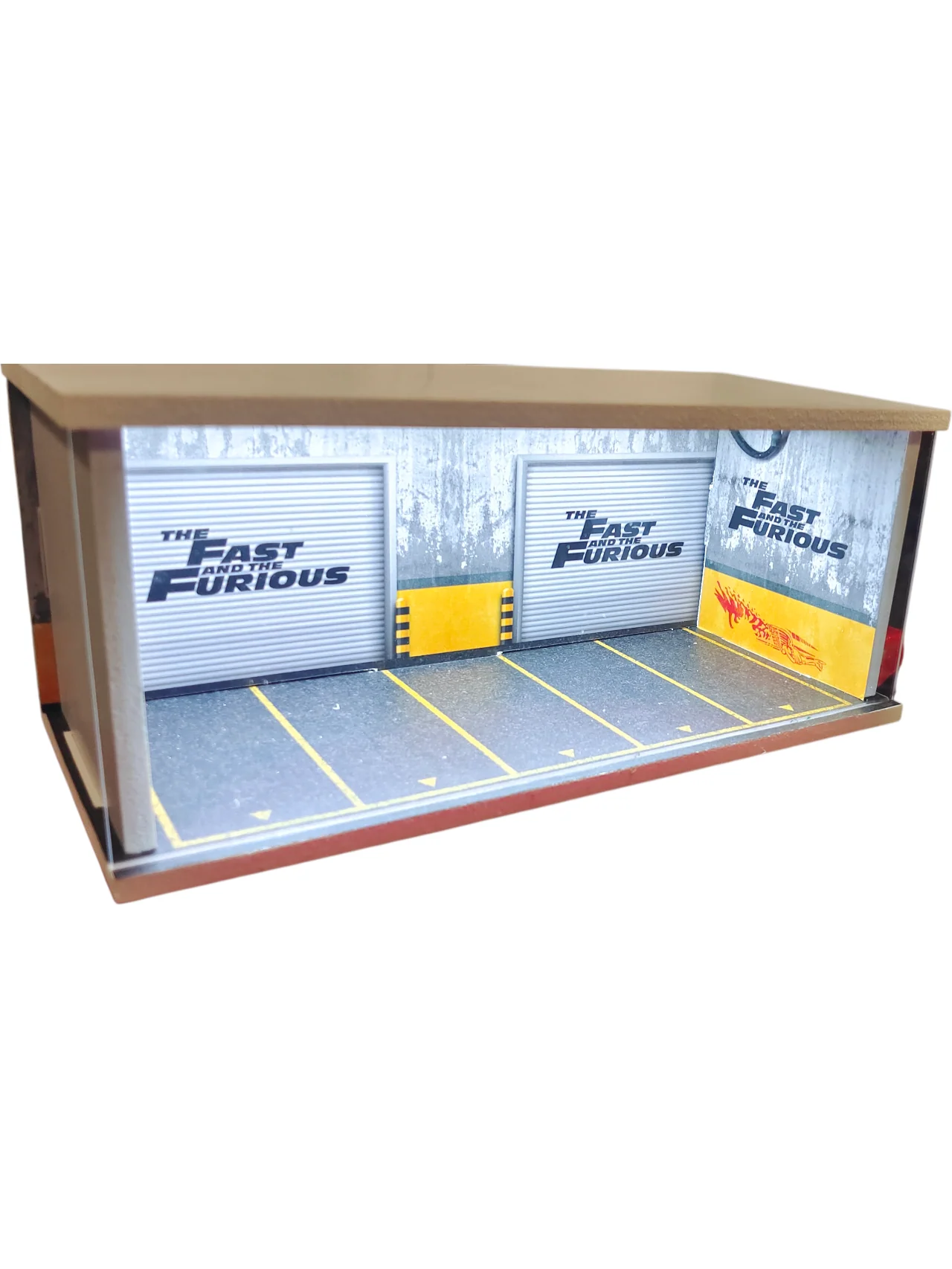 Fast & Furious LED Garage Diorama Premium 1:64 Acrylic Display for Die-Cast Cars - Image 2
