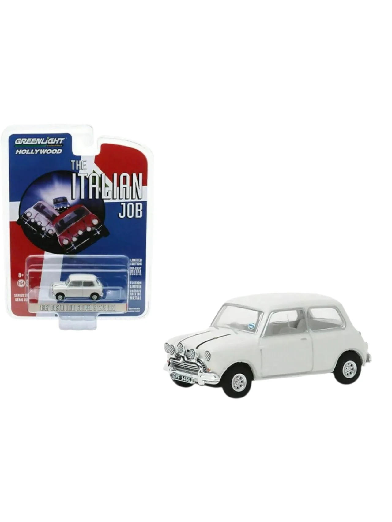 Greenlight Hollywood Collectibles The Italian Job 1967 Austin Mini Cooper 1275 MKI 1:64 Scale