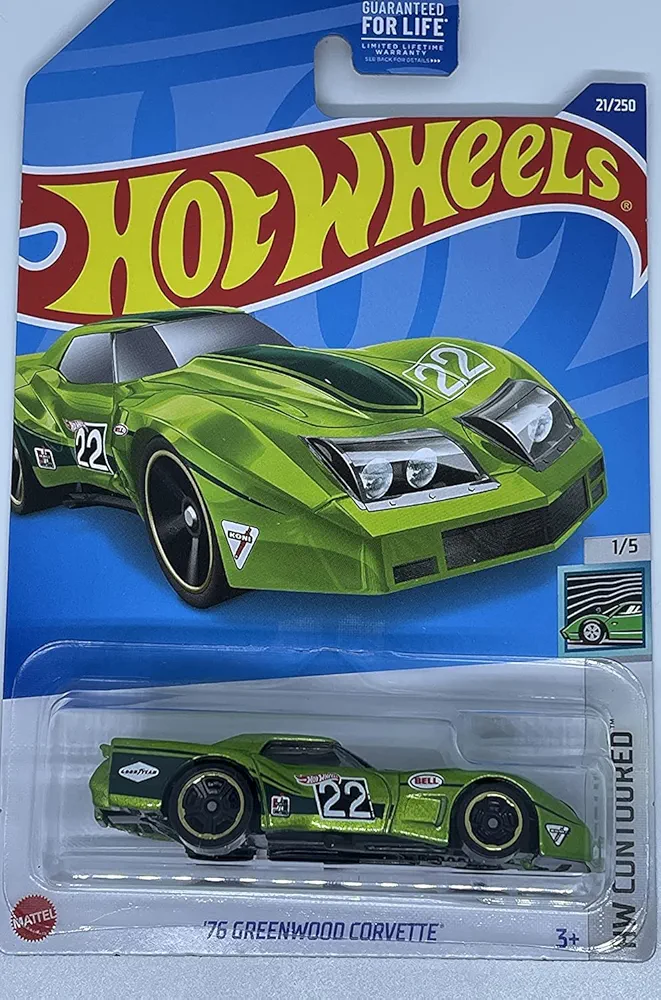 Hot Wheels '76 greenwood corvette imported mainline 1:64 Scale