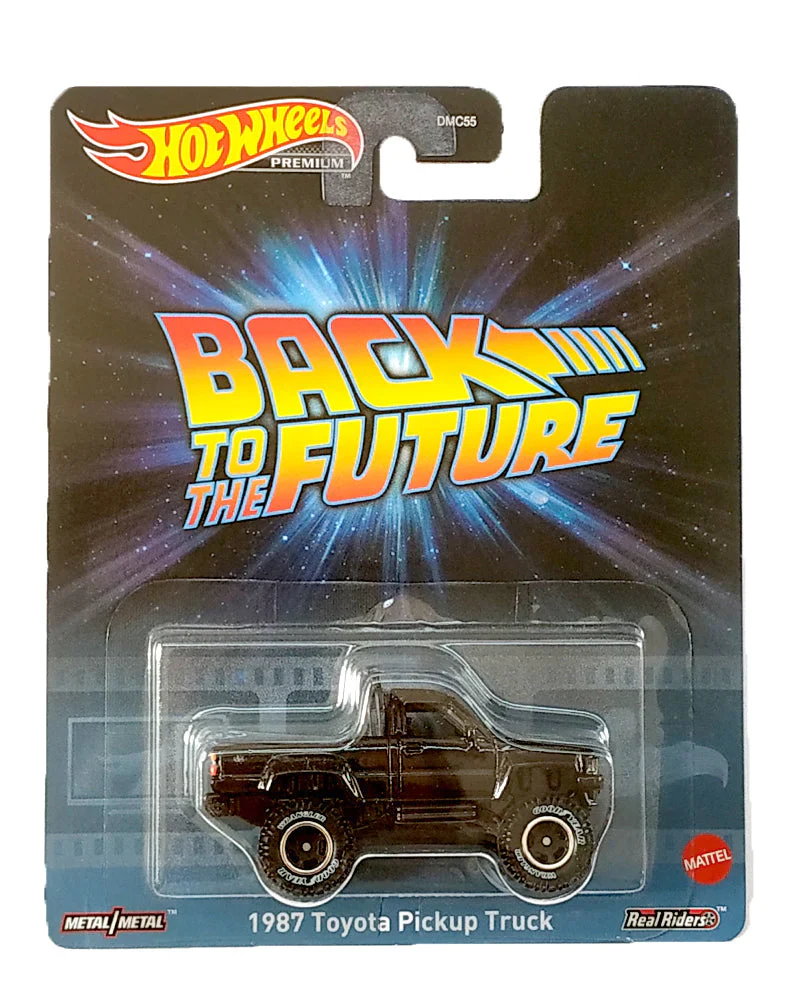 Hot Wheels Back To The Future 1987 Toyota Pickup Truck - Black imported premium 1:64 Scale