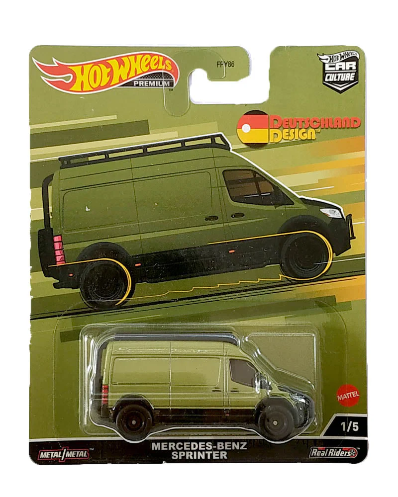 Hot Wheels Premium Deutschland Design Mercedes-Benz Sprinter 1:64 Die-cast Collectible Van
