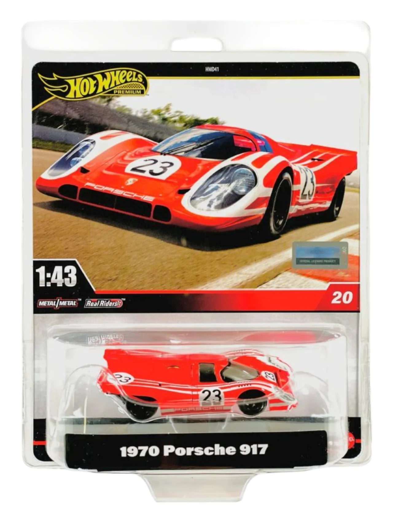 HotWheels Premium 1970 Porsche 917 – 1:43 Scale Imported Die‑Cast