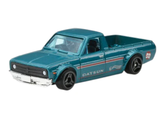 HotWheels 1975 Datsun sunny truck ( B120 ) Imported Mainline 1:64 Scale HYX36-N7C5 - Image 2