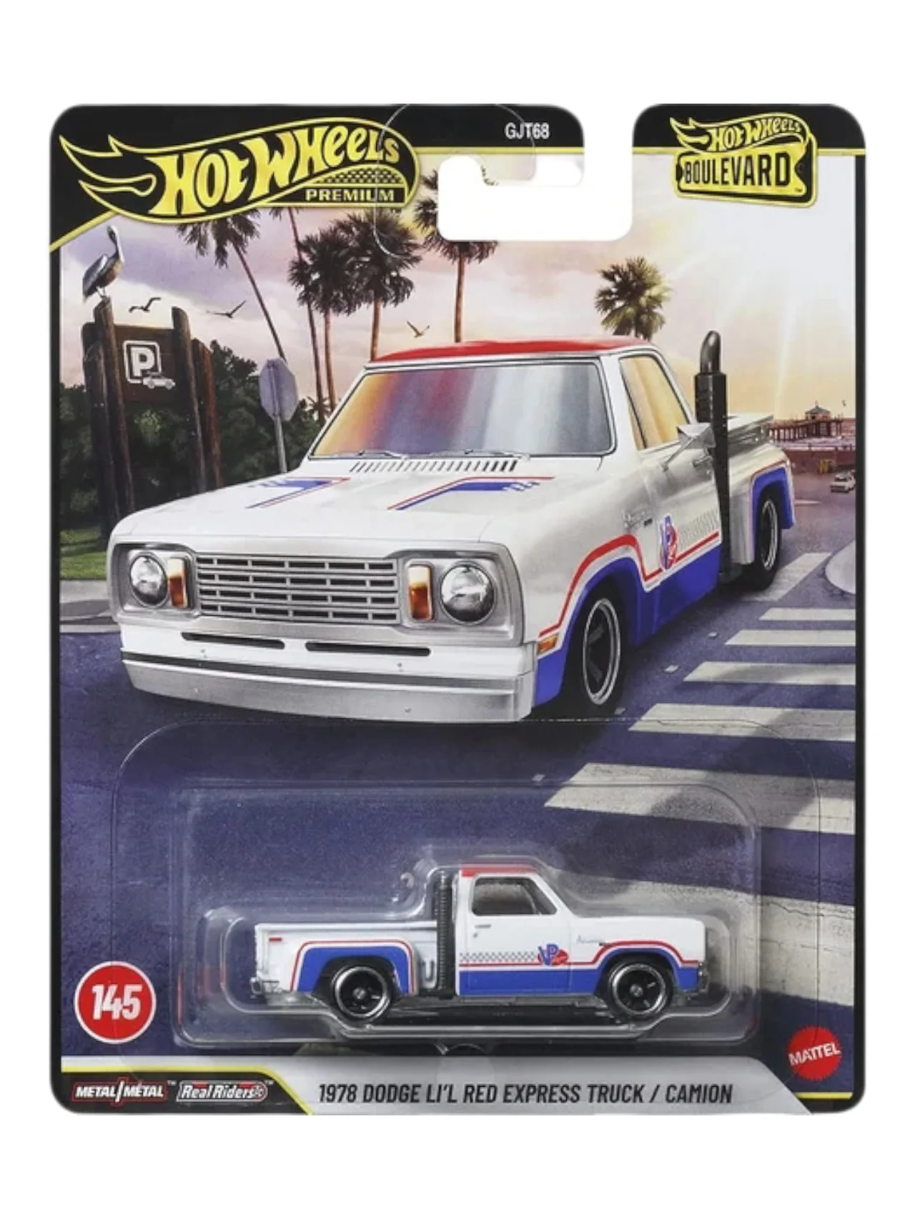 HotWheels 1978 dodge li l red express truck / Camion Imported Premium 1:64 Scale