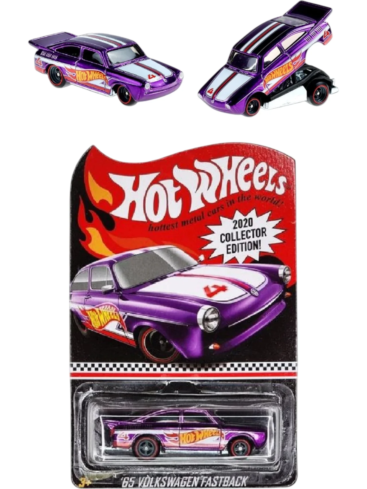 Hotwheels 2020 Collector Edition 65 Volkswagen Fastback imported RLC premium 1:64 Scale (with Protector)