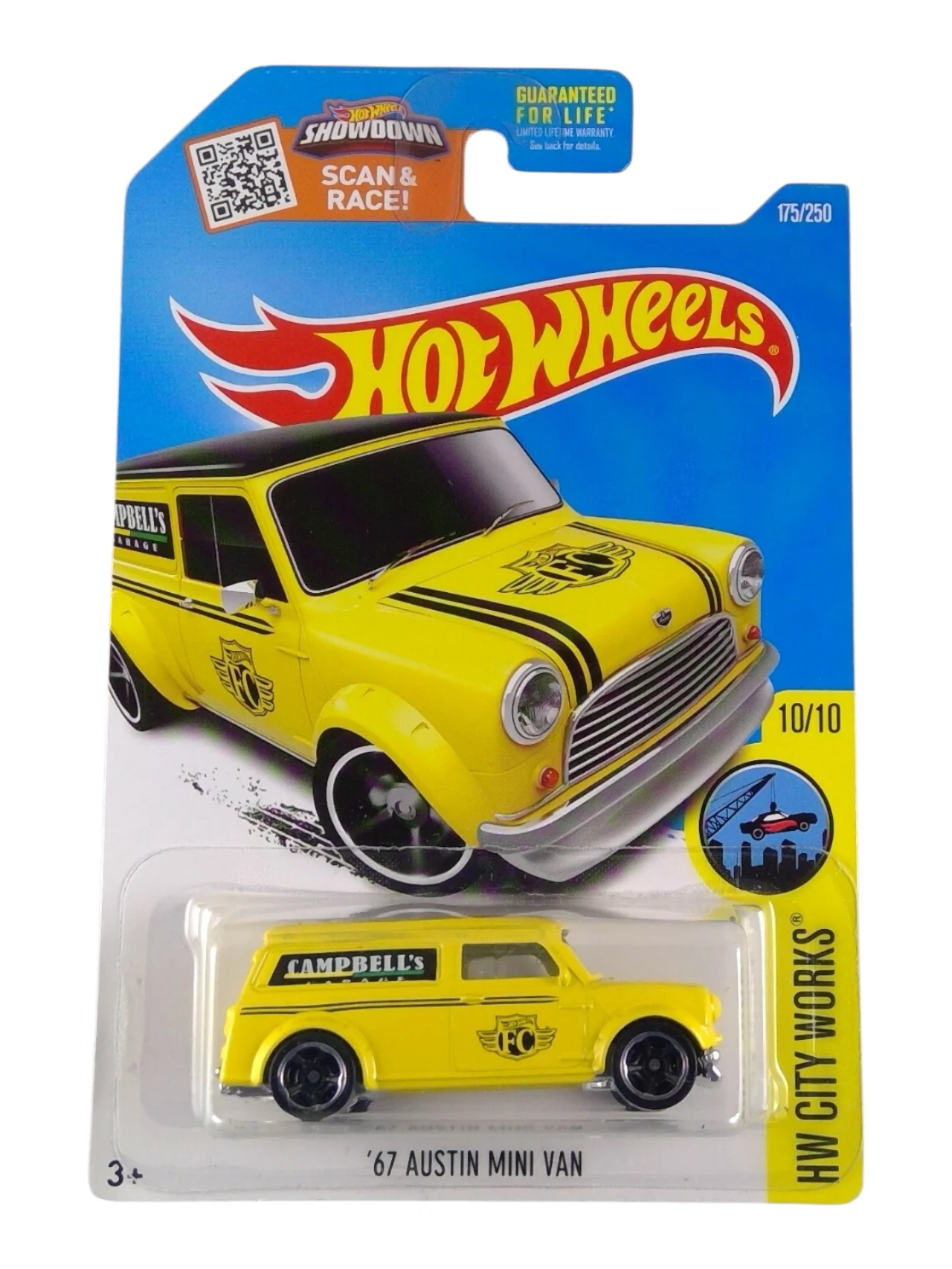 HotWheels 67 Austin Mini Van Imported Mainline 1:64 Scale