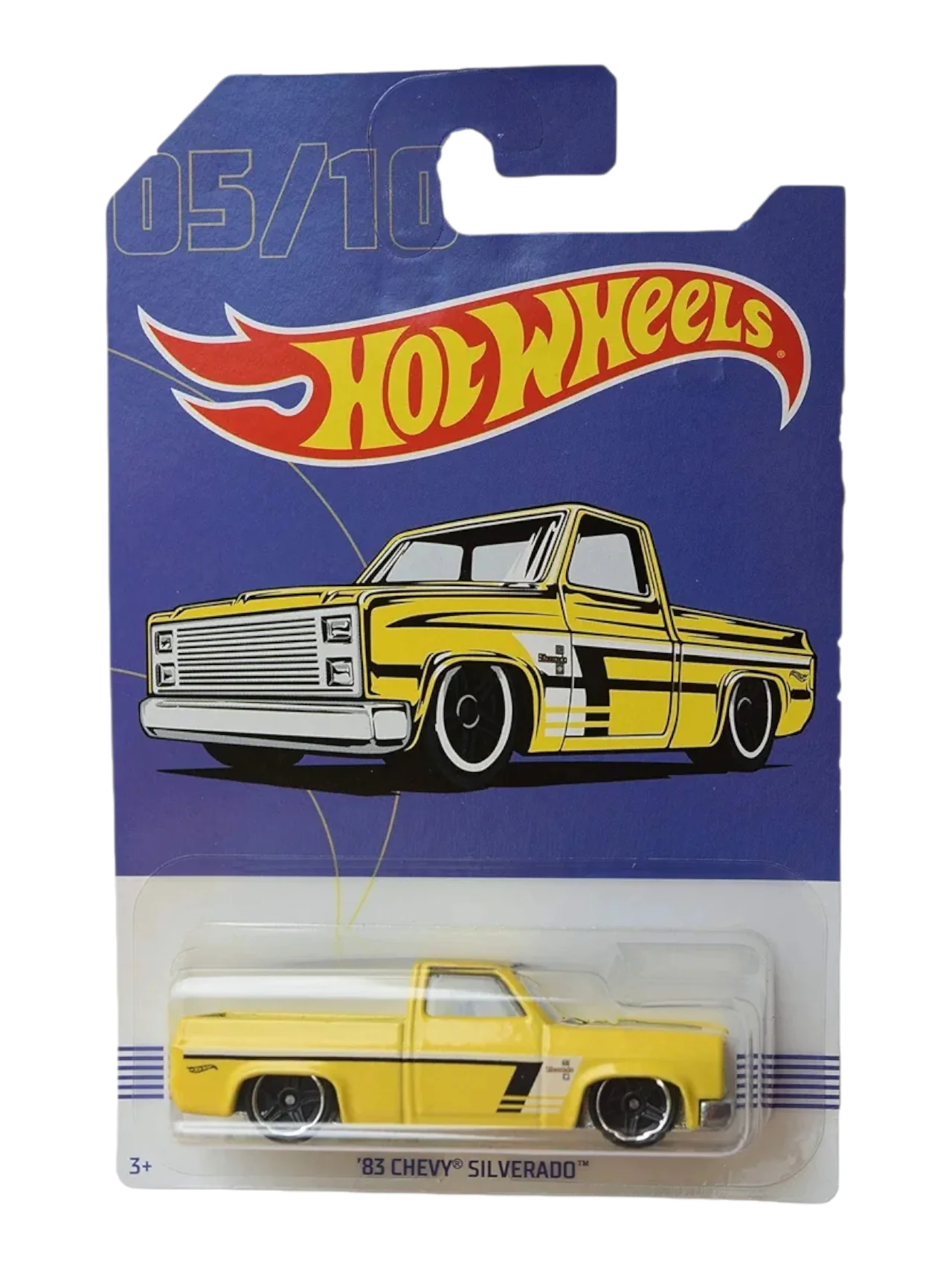 HotWheels 83 Chevy Silverado Imported Mainline 1:64 Scale GBC10-0910 (Blister Damage)