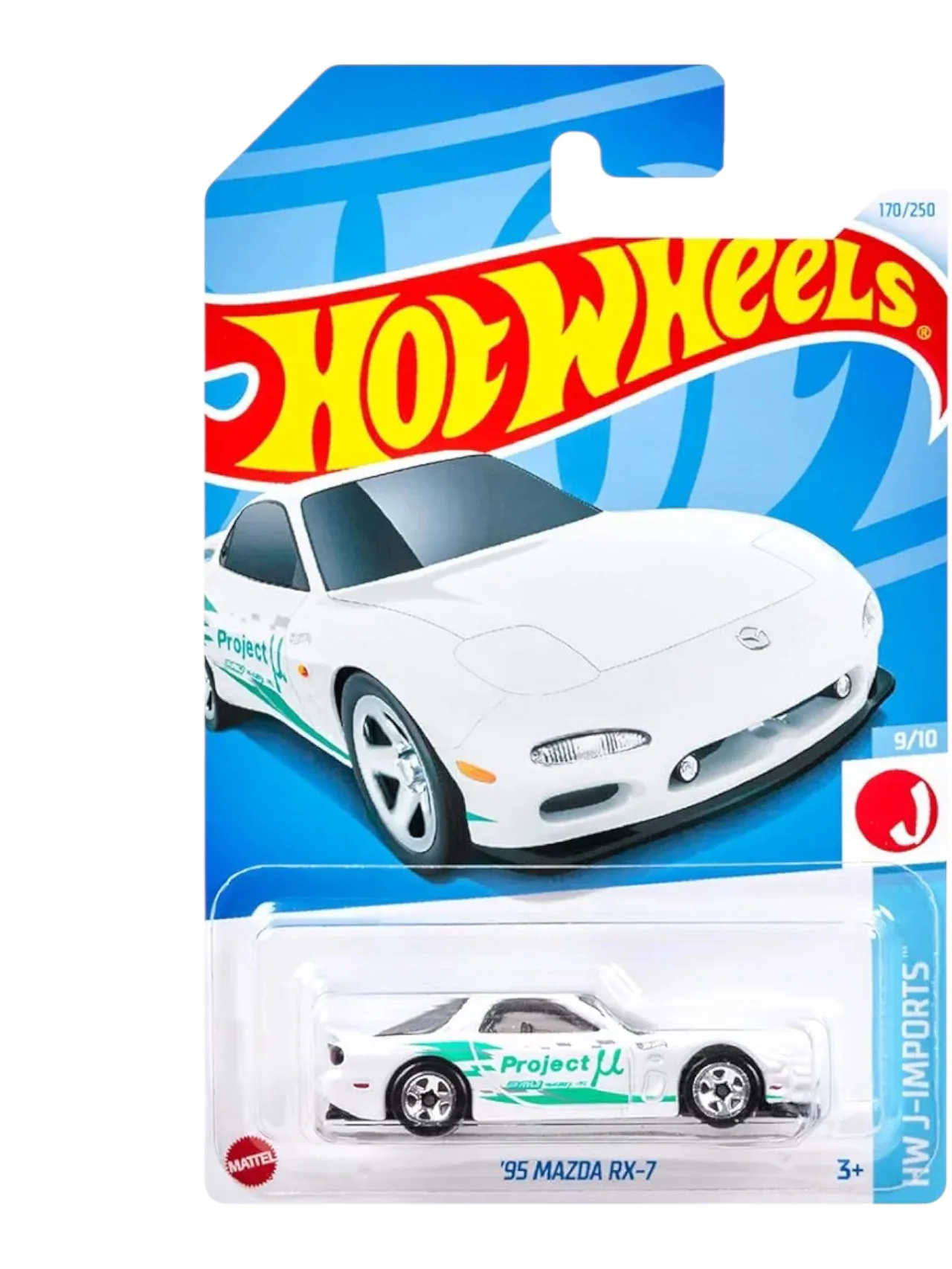 HotWheels '95 mazda rx-7 Imported Mainline 1:64 Scale HTC46-N7C5 - Image 2