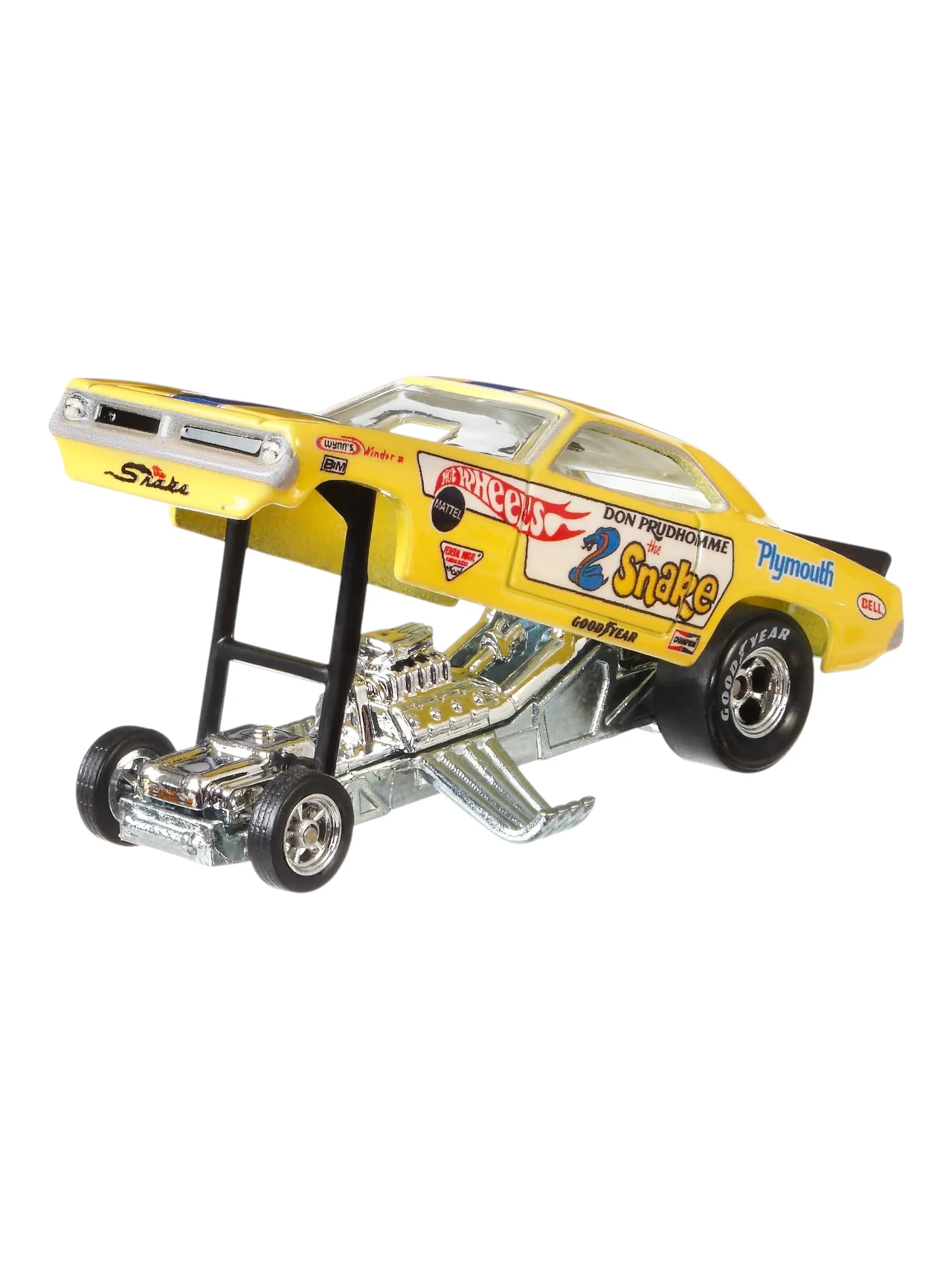 HotWheels Car Culture Team Transport 72 Plymouth Cuda Funny Car Retro Big #4 Imported 1:64 Scale - Image 5