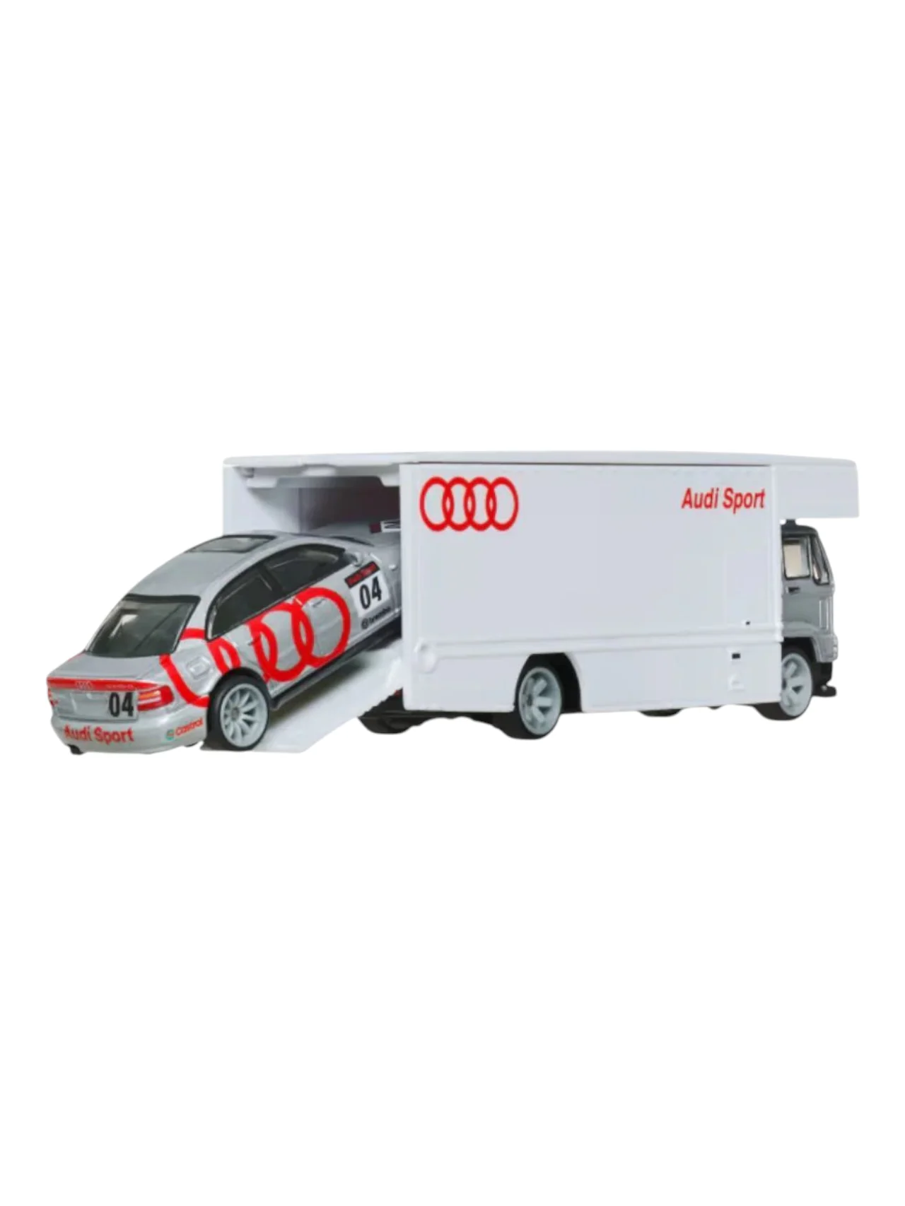 HotWheels Car Culture Audi S4 Quattro and Fleet Flyer Imported team Transport 1:64 Scale - Image 4