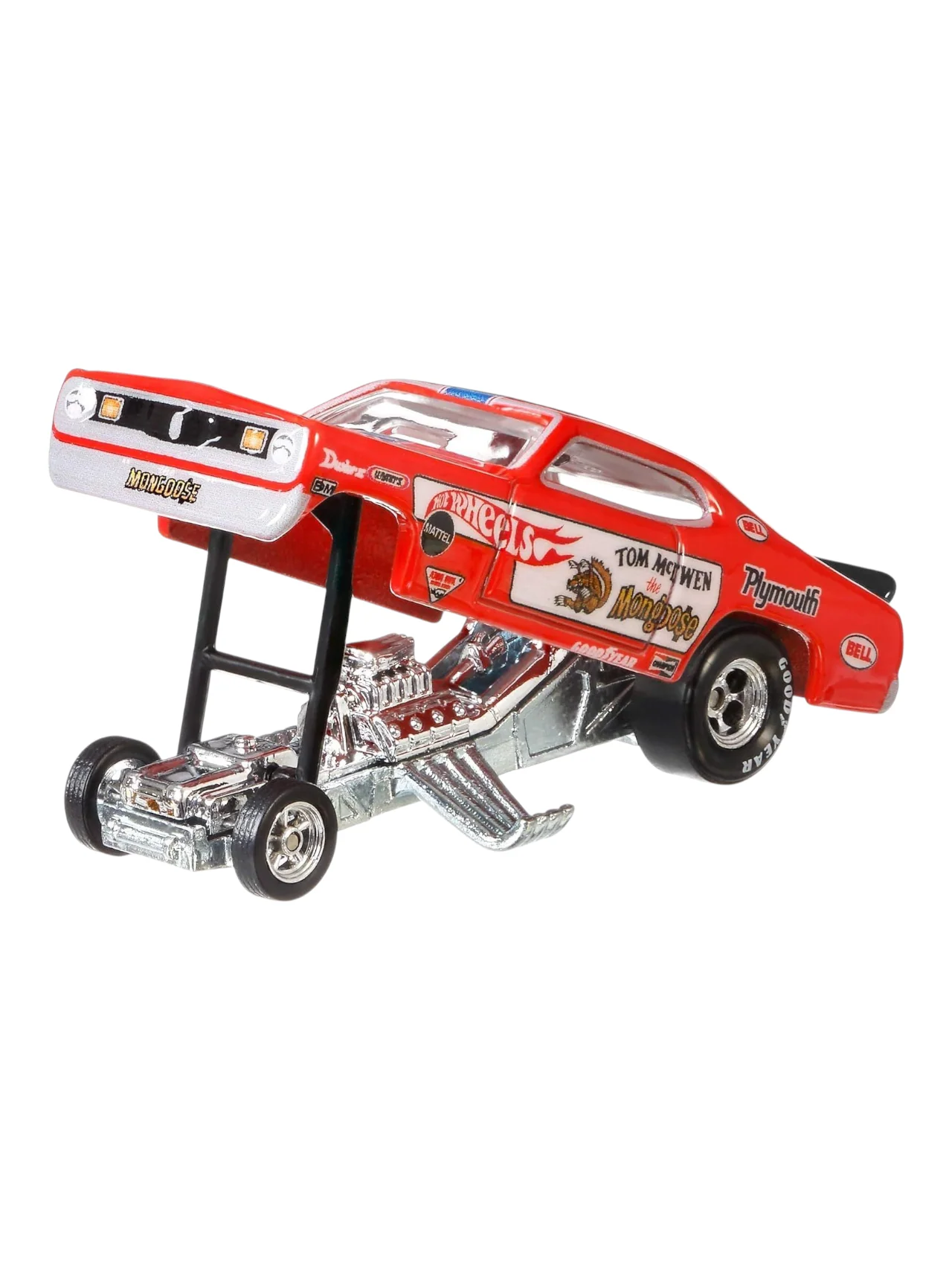 HotWheels Car Culture Team Transport Plymouth Duster Funny Car Retro Big #5 Imported 1:64 Scale - Image 5