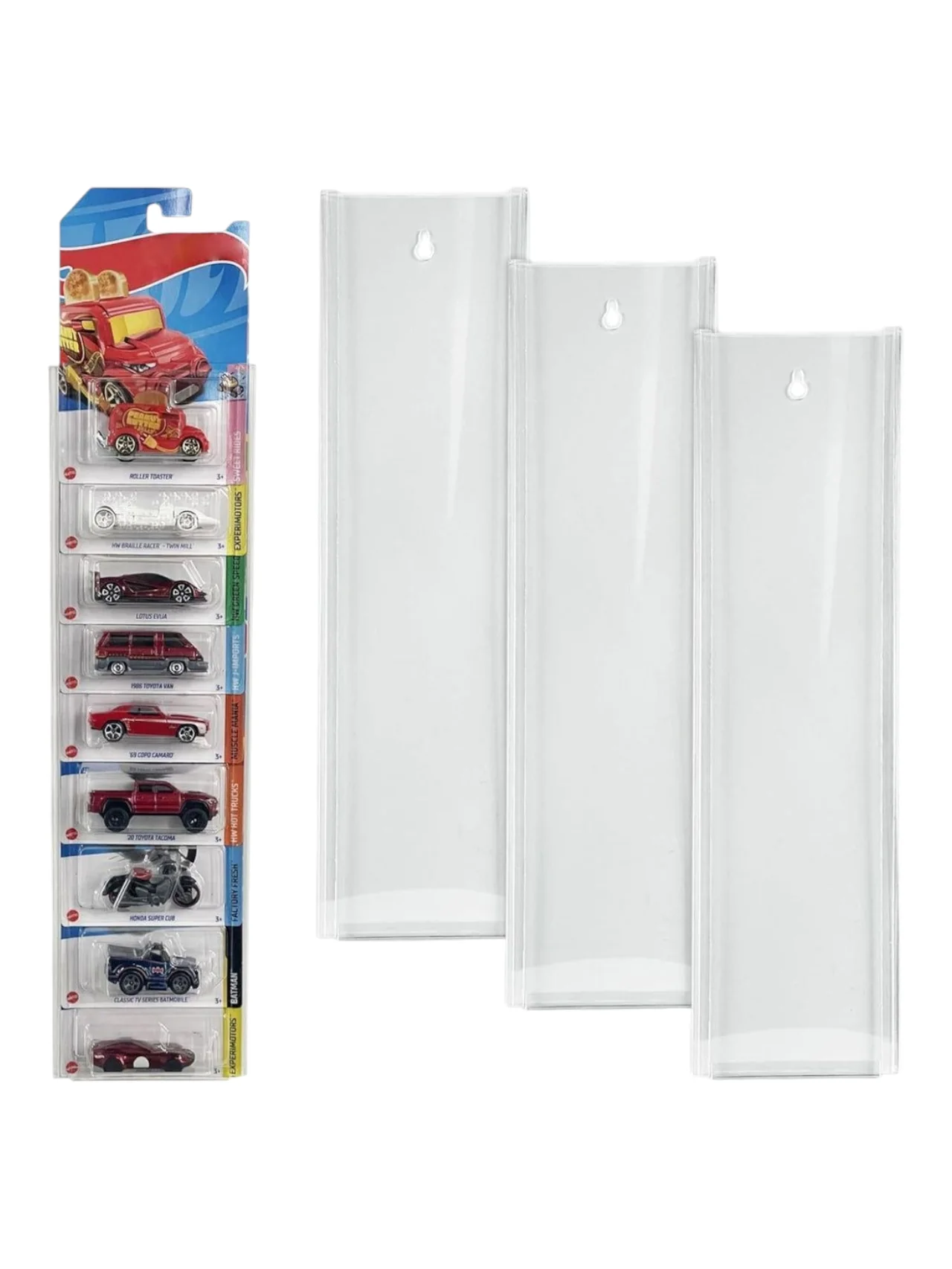 HotWheels acrylic card for storage