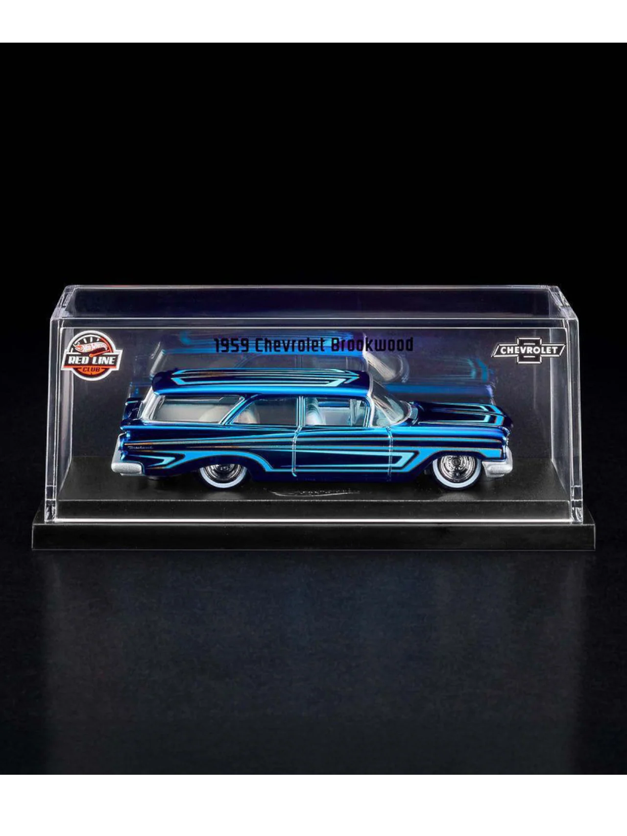 HotWheels Chevrolet 1959 Brookwood RLC 1:64 RLC (With Acrylic Case) - Image 4
