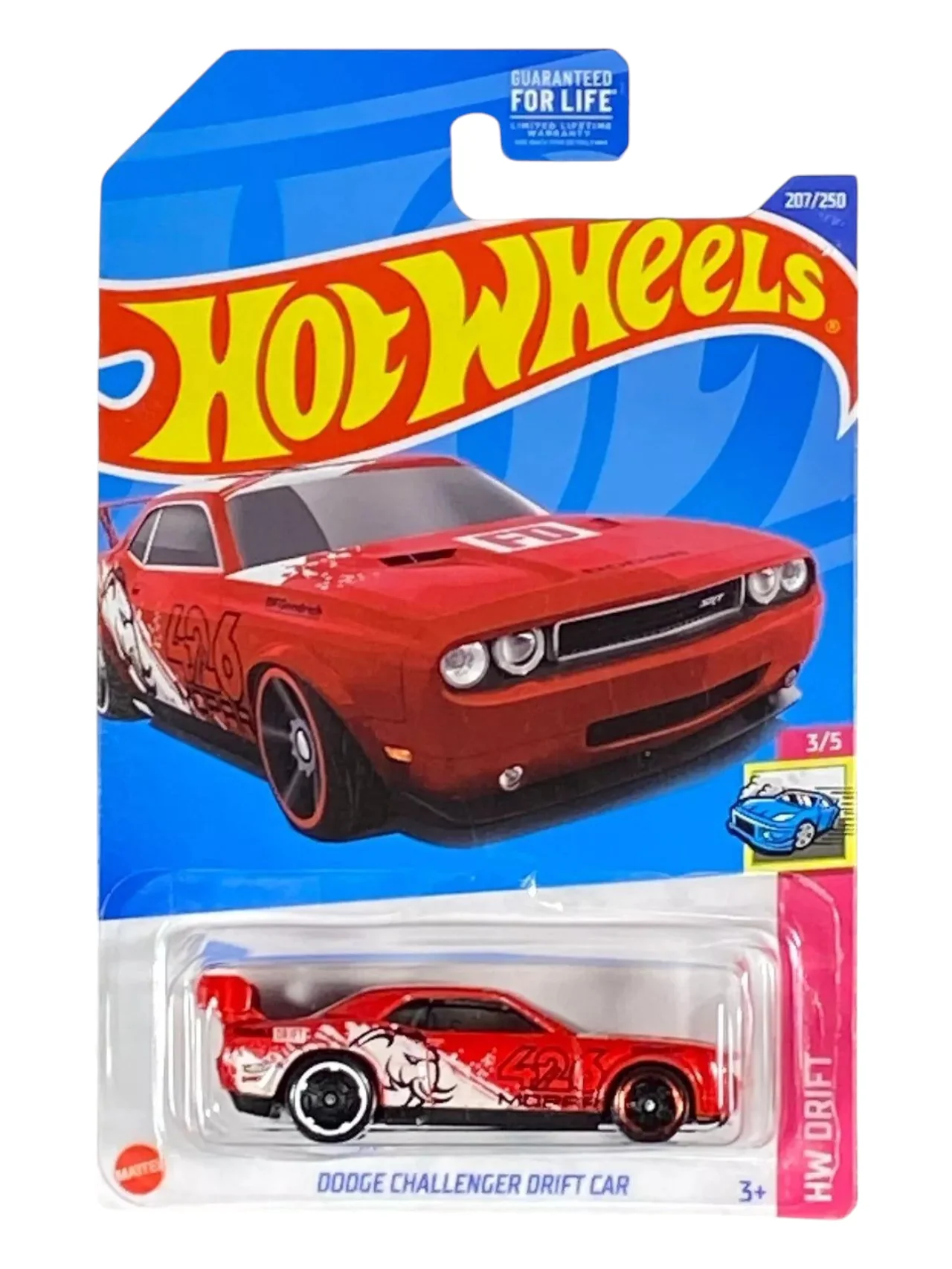 HotWheels Dodge Challenger Drift Car Imported Mainline 1:64 Scale