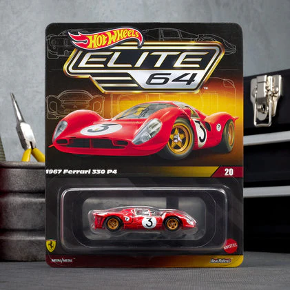 Hotwheels elite 64 1967 ferrari 330 p4 imported premium rlc 1:64 Scale (with protector)JCP47 - Image 2