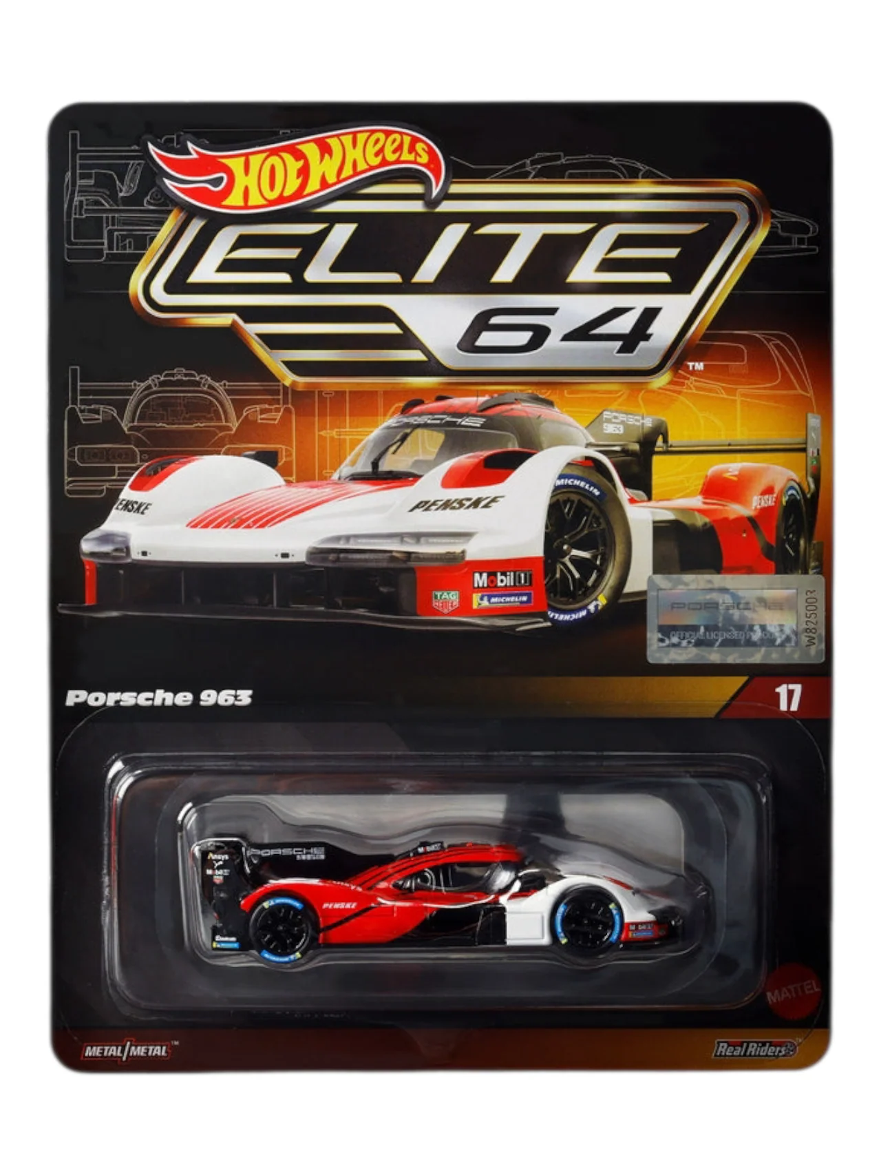 HotWheels Elite 64 Porsche 963 1:64 Scale Imported RLC Premium (With Protector) jcp46