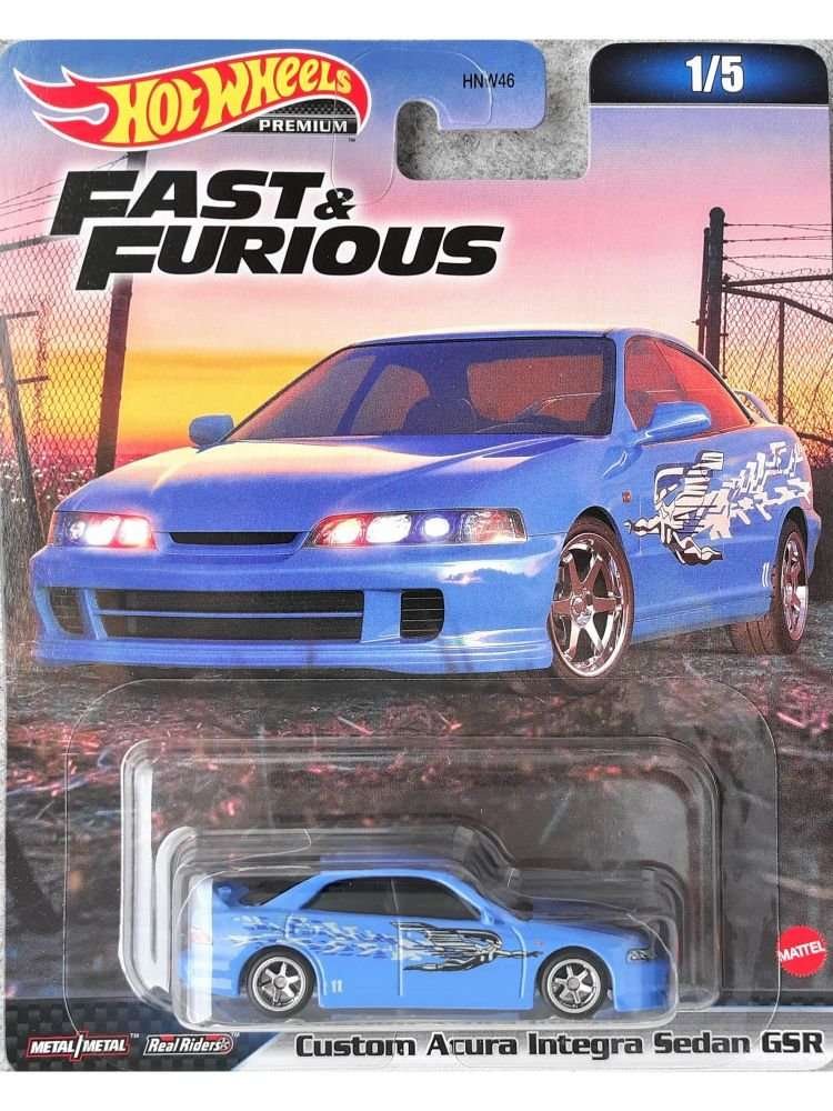 HotWheels Custom Fast & Furious Acura Integra Sedan GSR 1:64 Scale