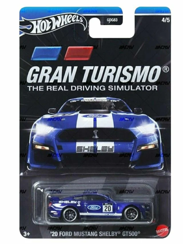 Hotwheels Gran Turismo 20 Ford Mustang Shelby gt500 Imported Mainline 1:64 Scale