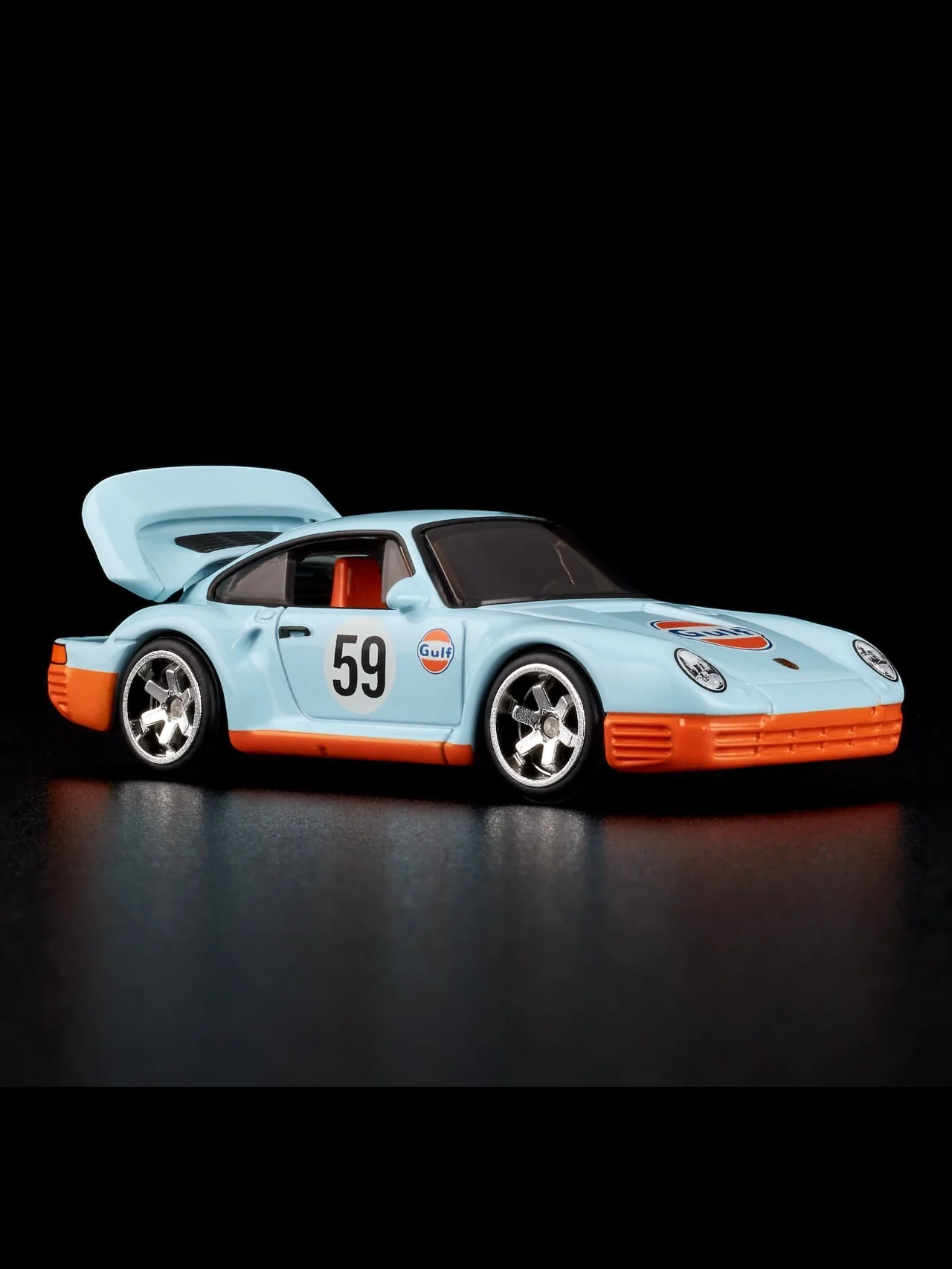 HotWheels Gulf 1986 Porsche 959 RLC 1:64 Scale - Image 2