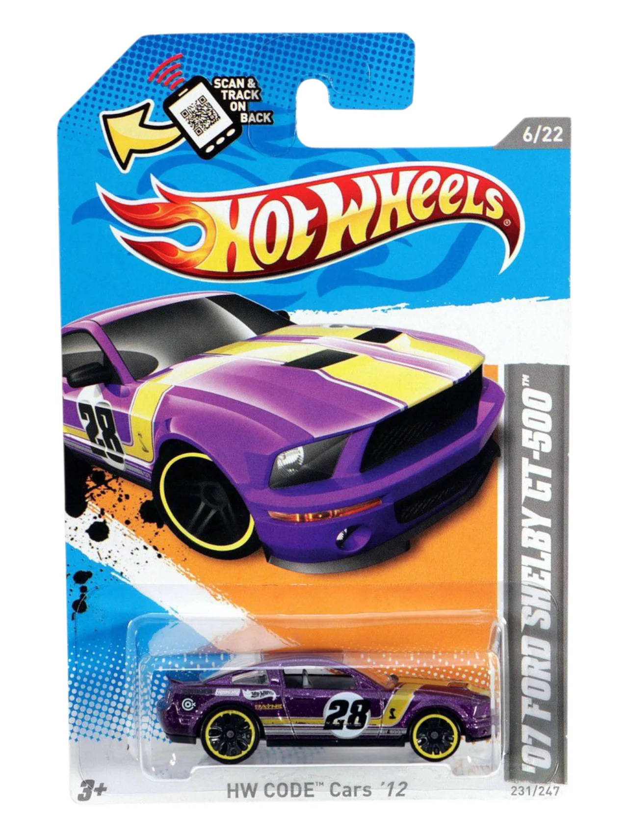 Hotwheels HW Code Cars 12 Imported Mainline ( Damage Card )