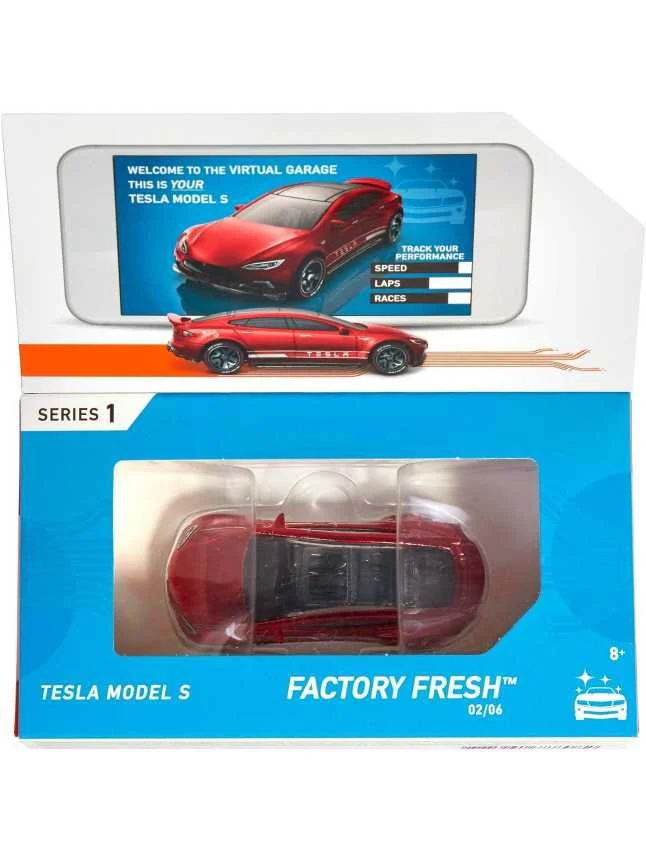 Hotwheels ID Tesla Model S car mint condition - Image 4