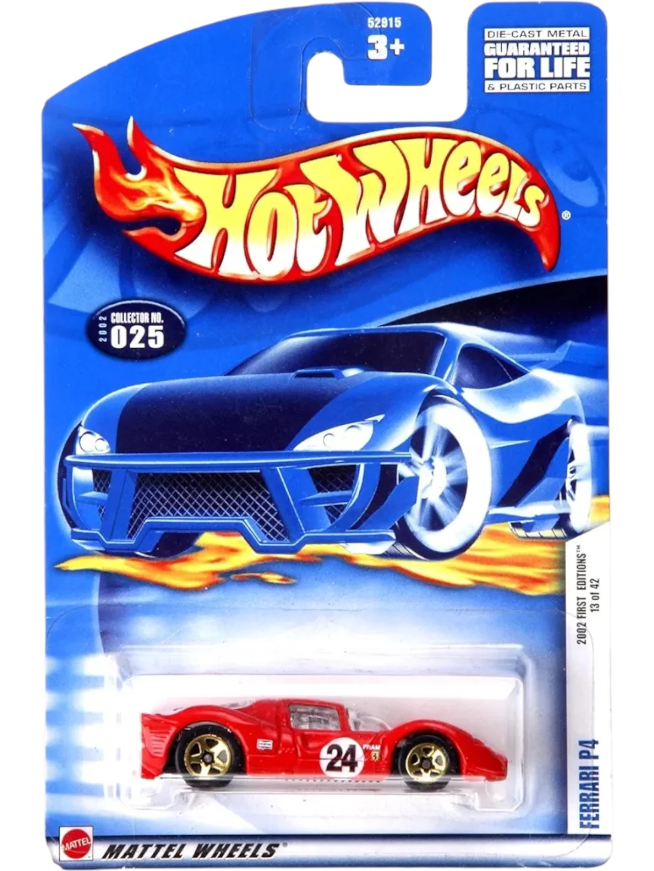 Hotwheels Ferrari P4 imported mainline 1:64 Scale