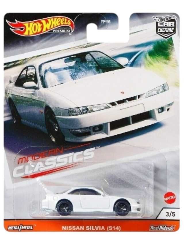 Hotwheels Modern classics nissan Silvia s(14)imported Premium 1:64 scale